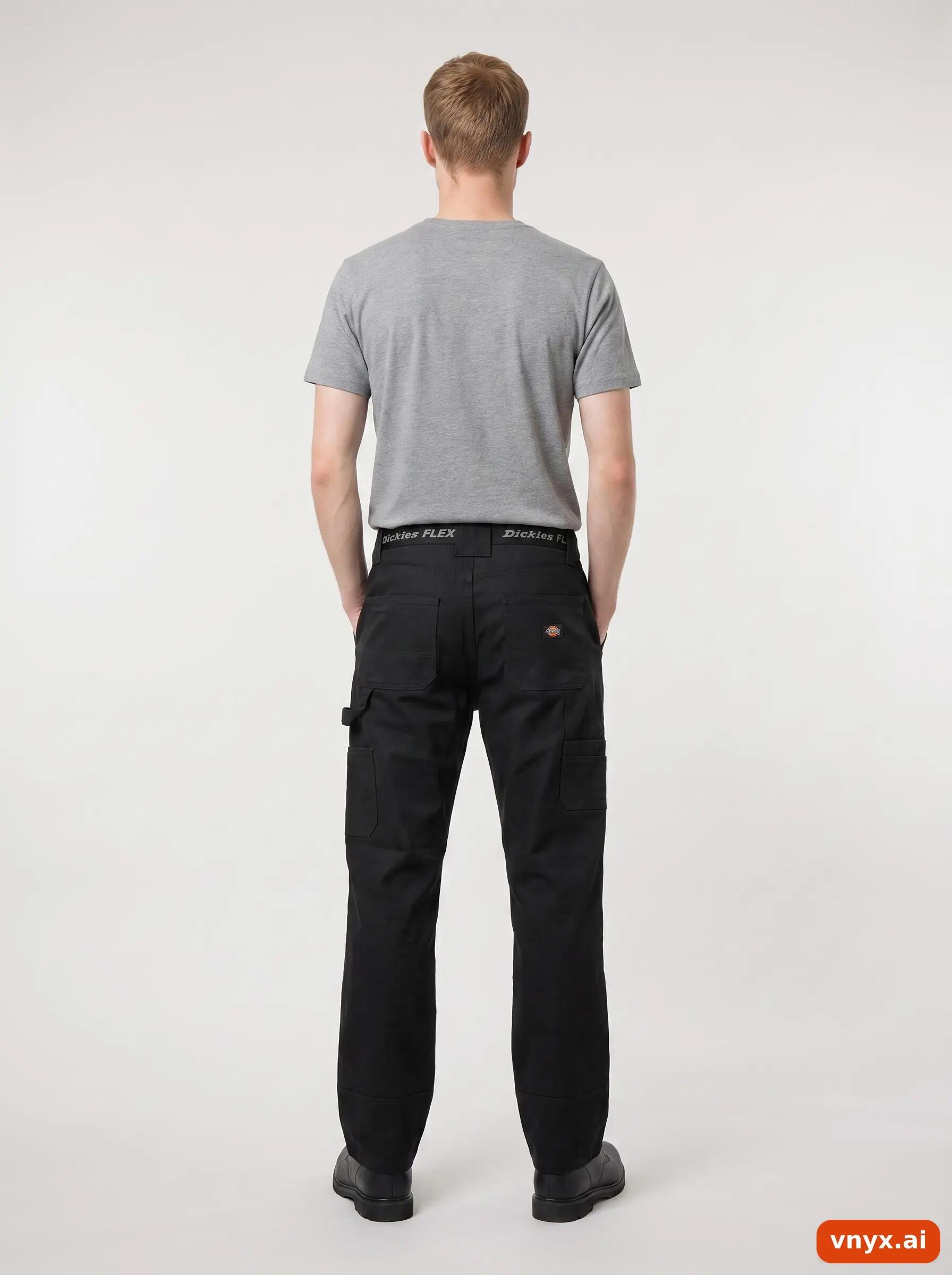 Second Life - Vintage Dickies Black Trousers Men W32 L33 4/6