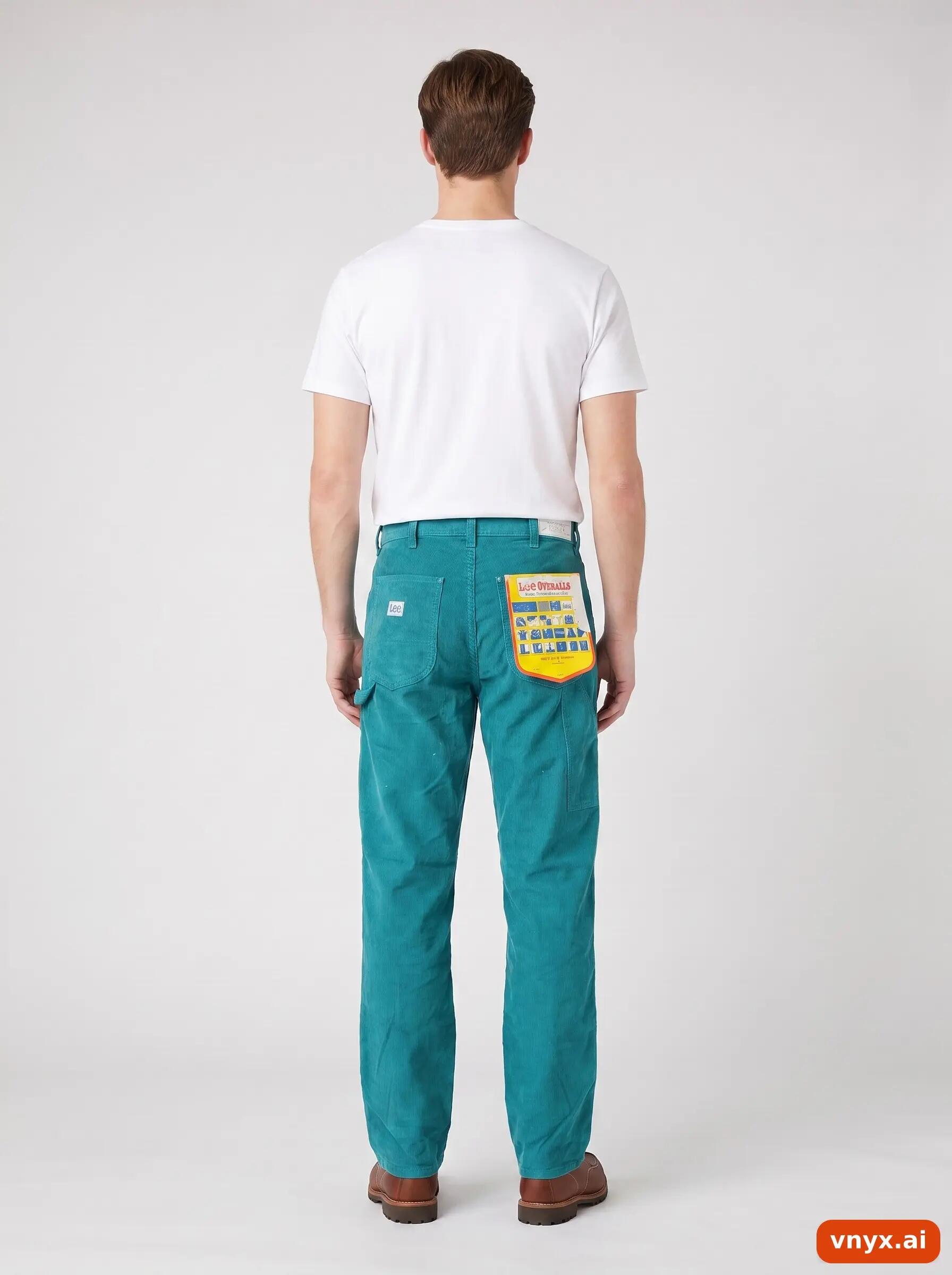 Second Life - Vintage Lee Teal Dungarees Men W28 L34 2/6
