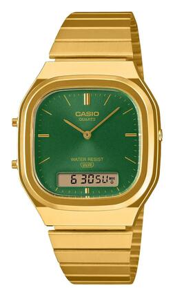 Casio Analogique - Digital Montre Doré/Vert AQ-240EG-3AEF