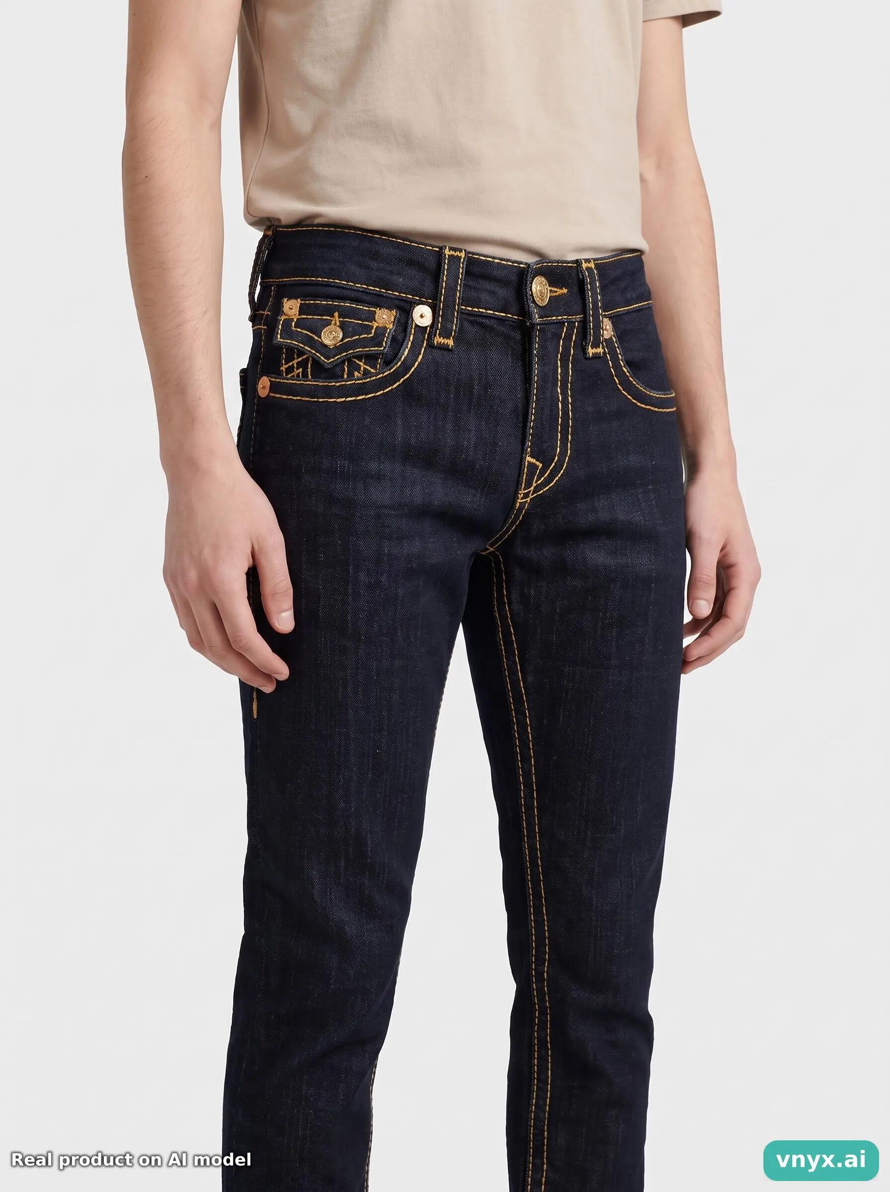 Second Life - Vintage True Religion Black Jeans Men 26 30 5/6