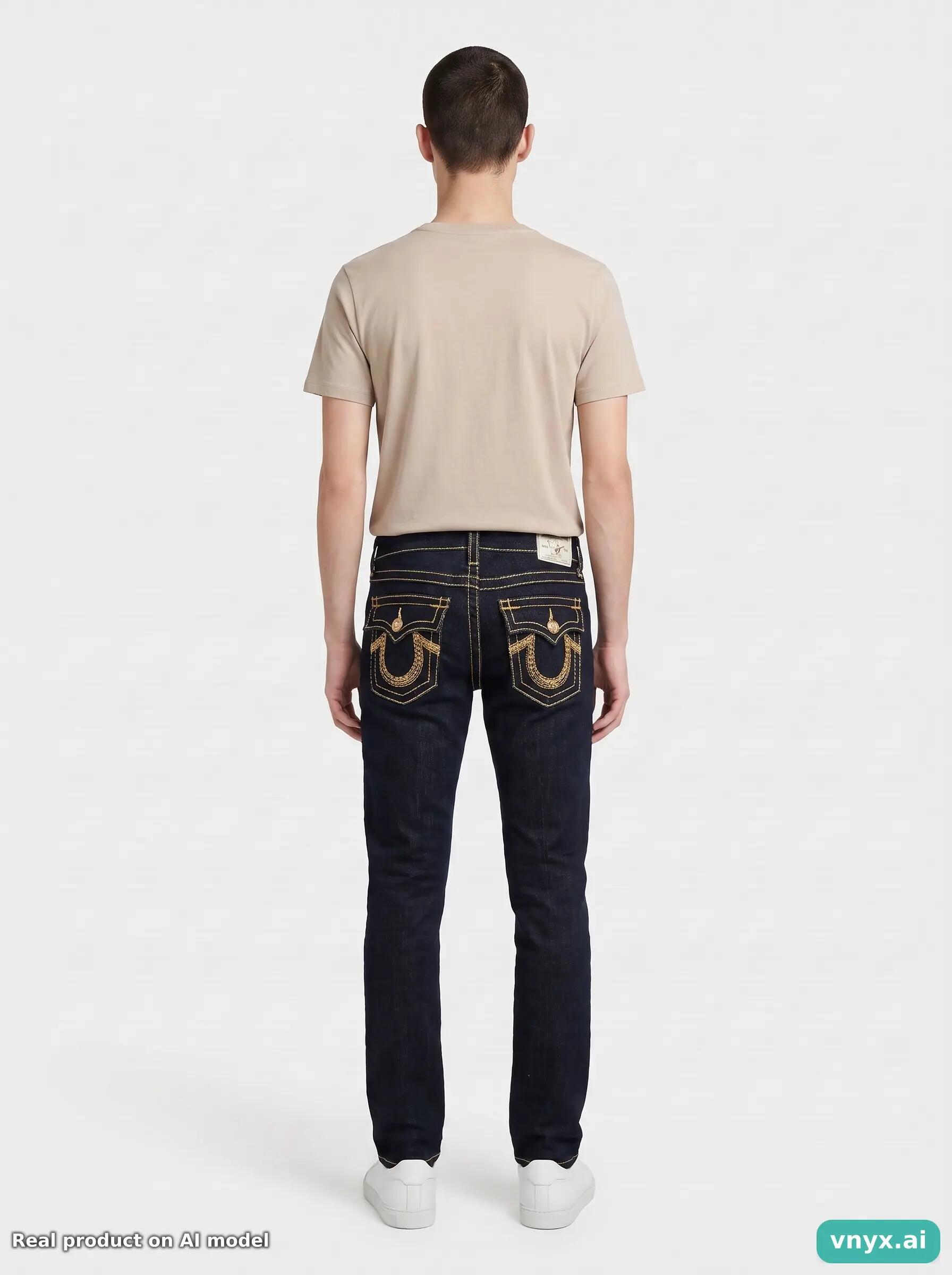 Second Life - Vintage True Religion Black Jeans Men 26 30 4/6
