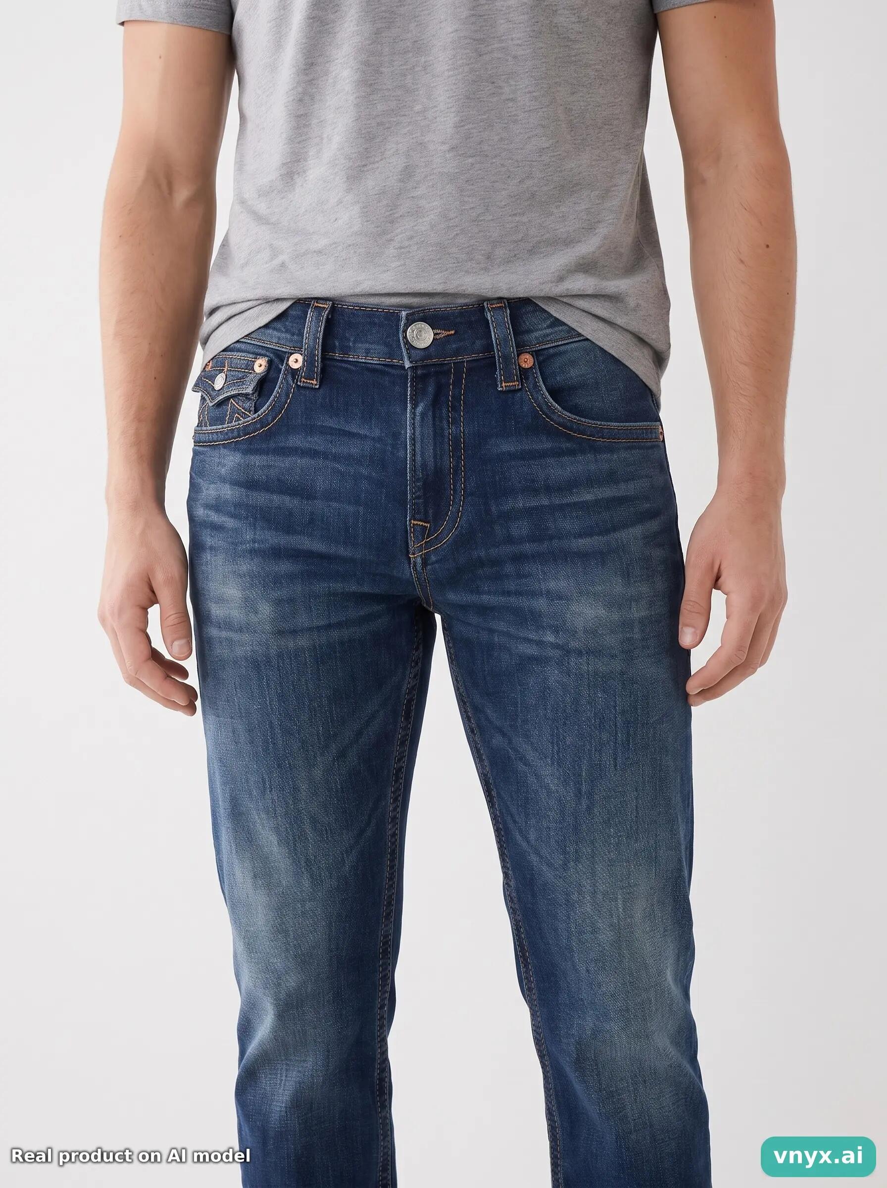 Second Life - Vintage True Religion Dark Blue Jeans Men 32 5/6