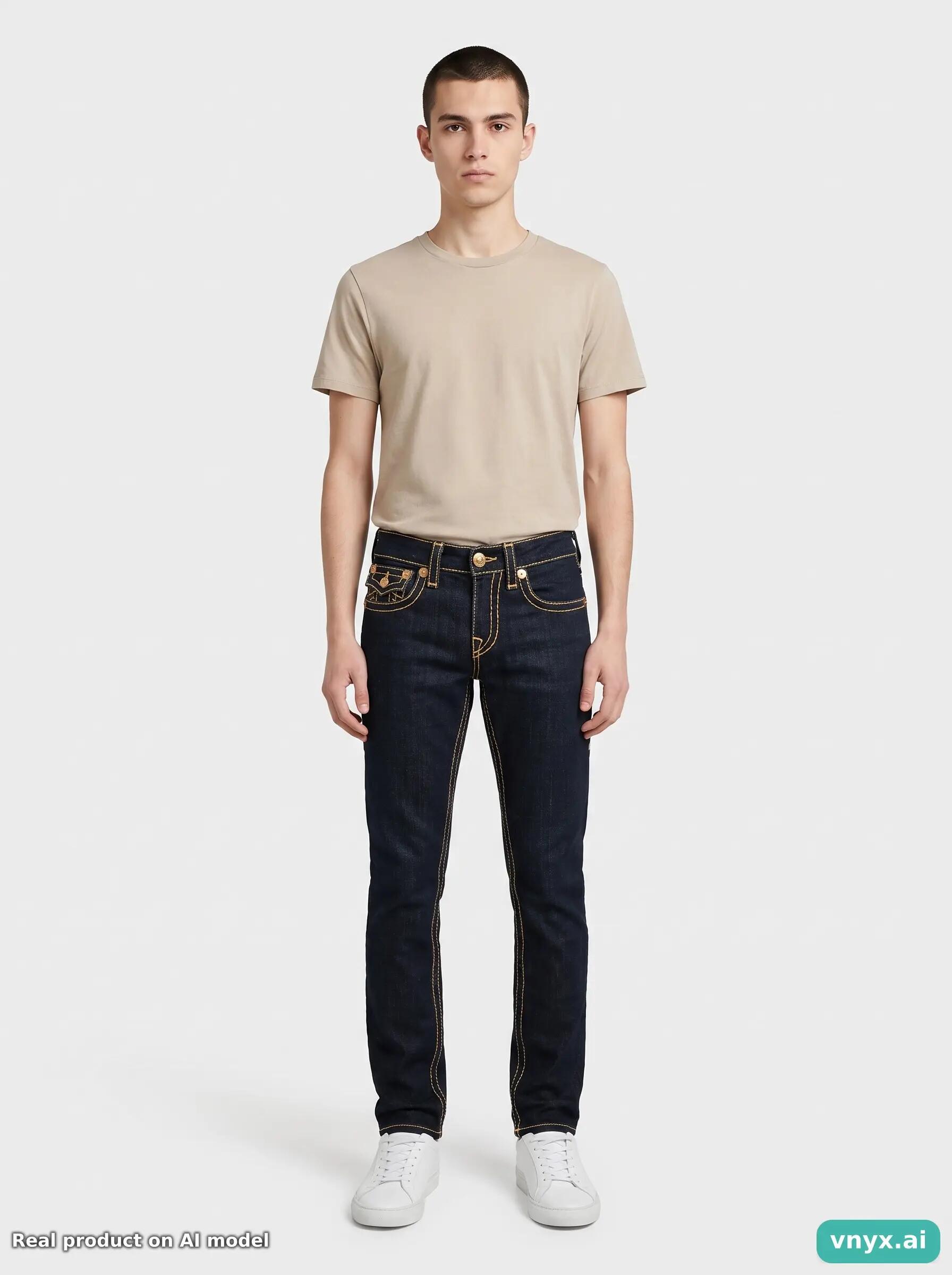 Second Life - Vintage True Religion Black Jeans Men 26 30 3/6
