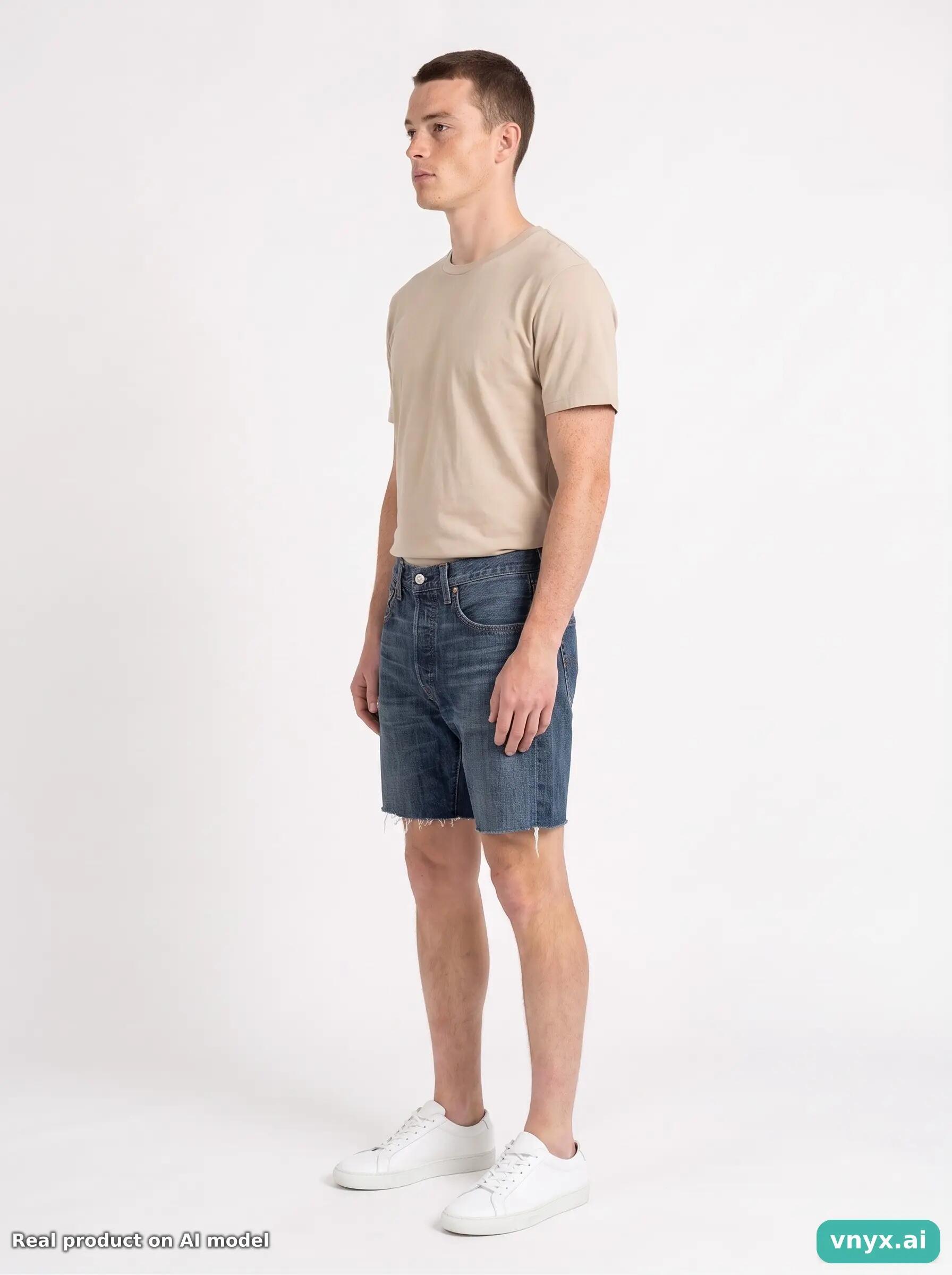 Second Life - Vintage Levi's Dark Blue Shorts Men W31 L34 6/6