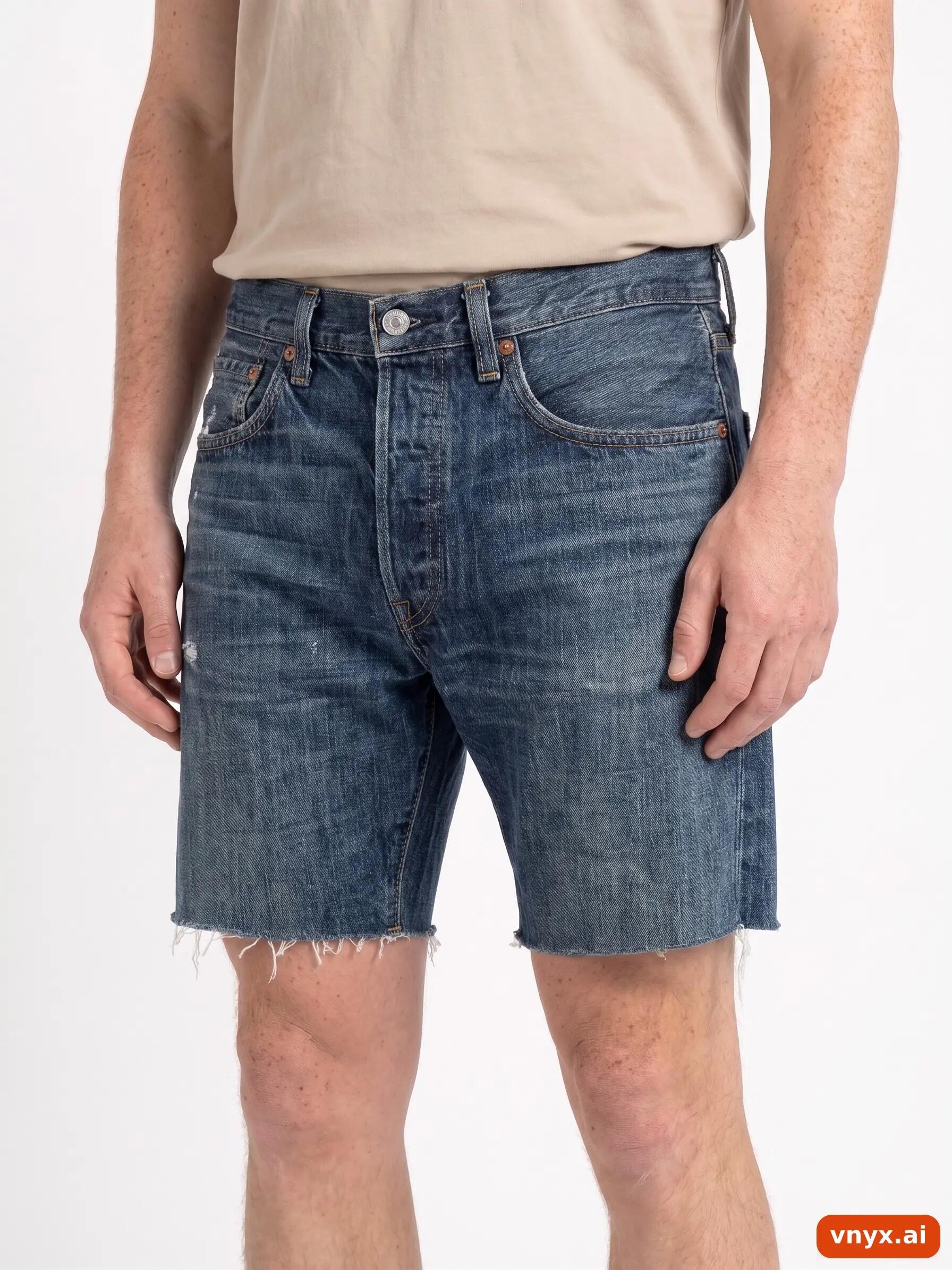 Second Life - Vintage Levi's Dark Blue Shorts Men W31 L34 5/6