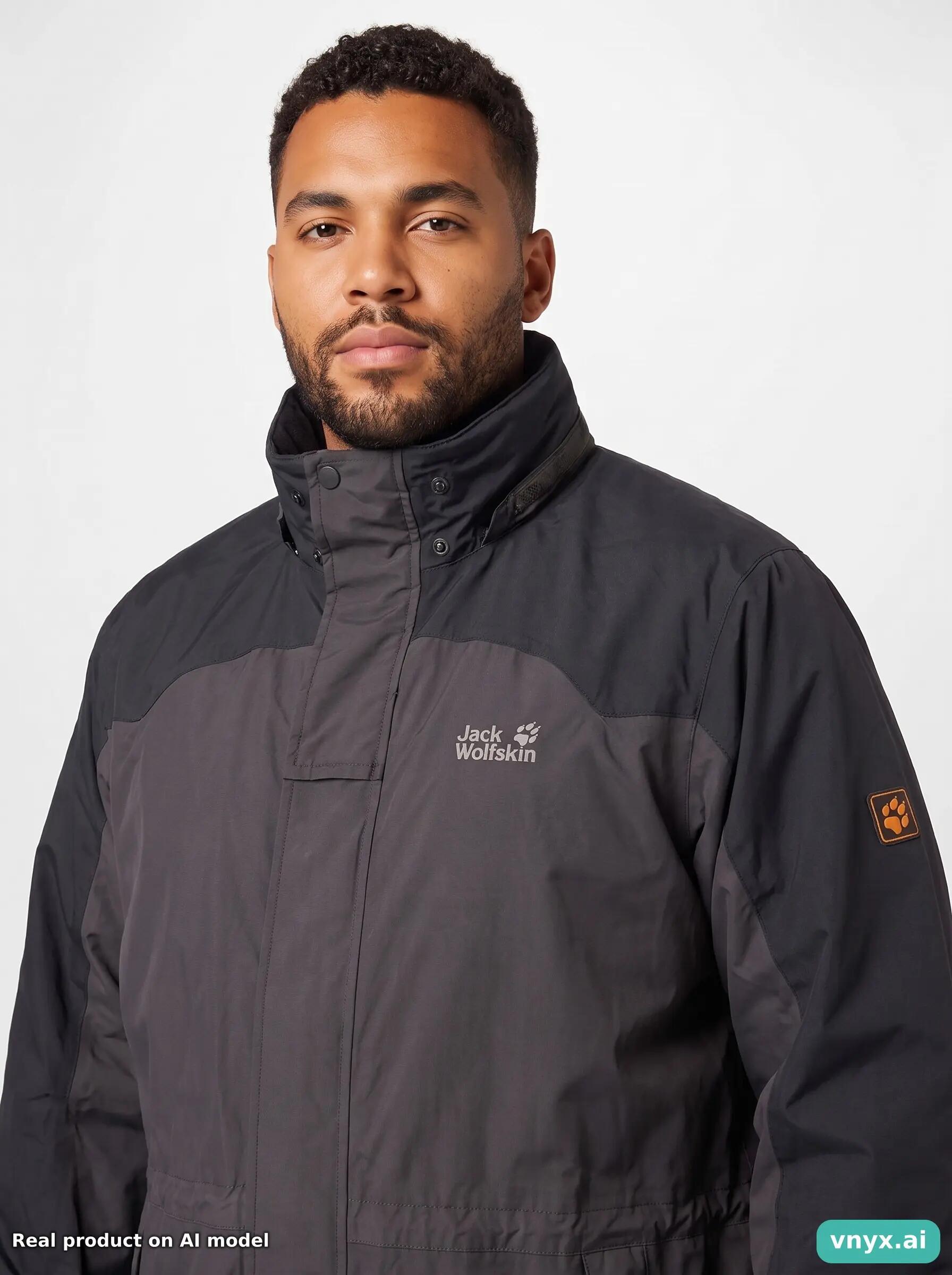 Second Life - Jack Wolfskin Outdoor Jacket in Dark Grey size XXL 5/6