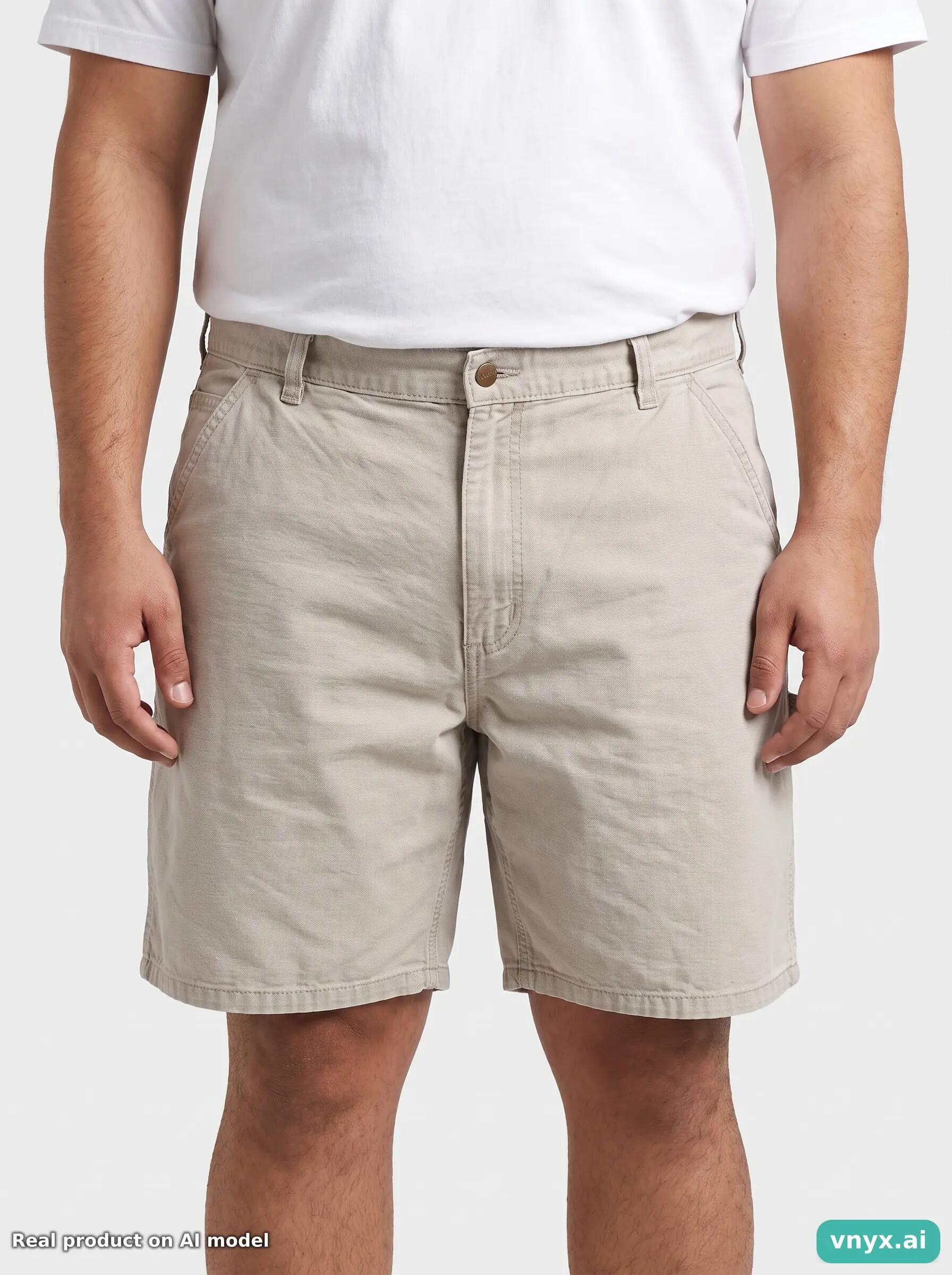 Second Life - Vintage Carhartt Beige Shorts Men W36 6/6