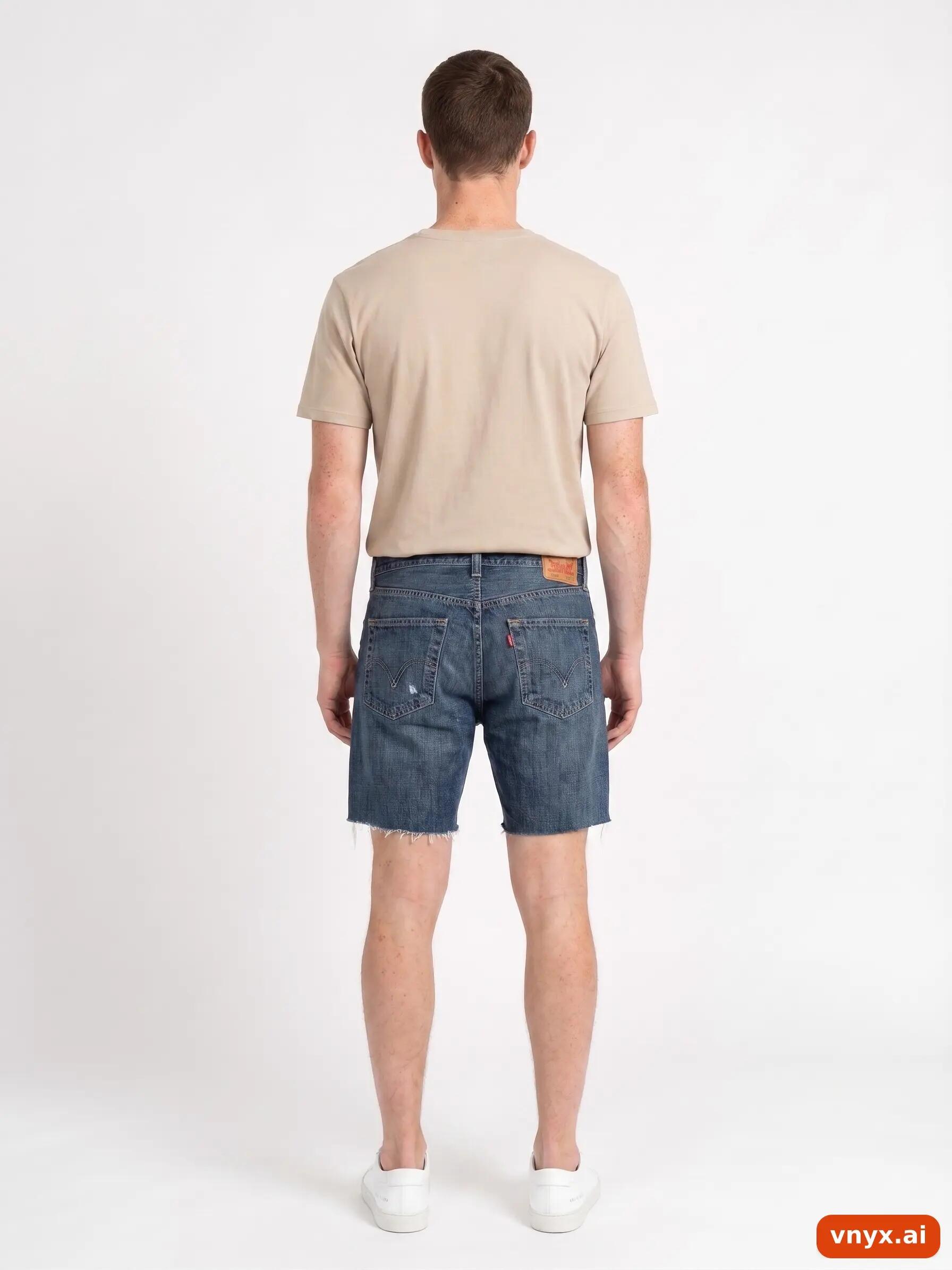 Second Life - Vintage Levi's Dark Blue Shorts Men W31 L34 4/6