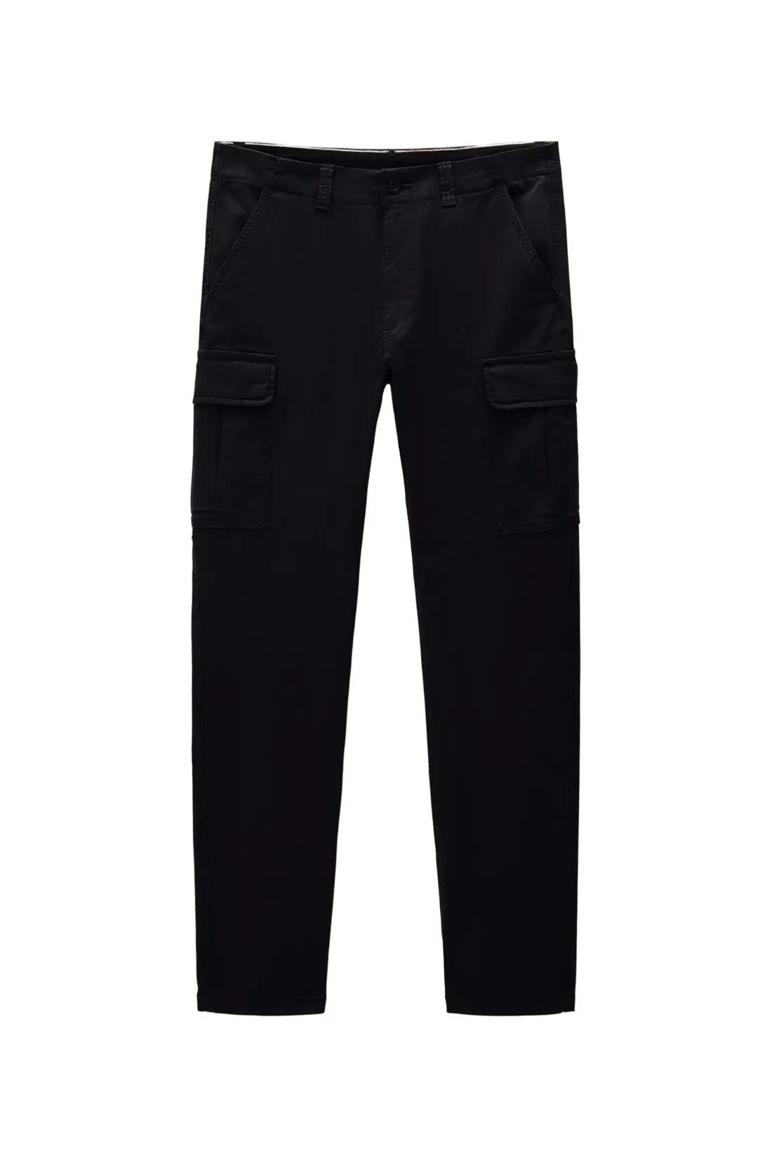 Cargo broek - Sportswear - Heren - Mels - Regular, 6 zakken - Zwart 2/2