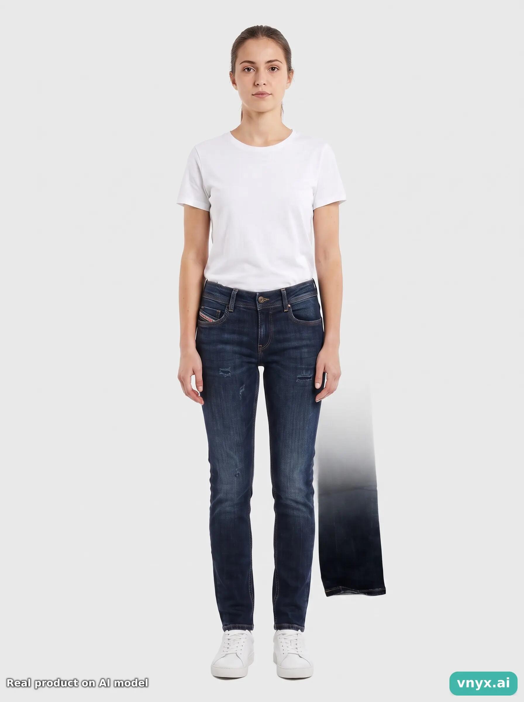 Second Life - Vintage Diesel Blue Jeans Women W21 L31 6/6
