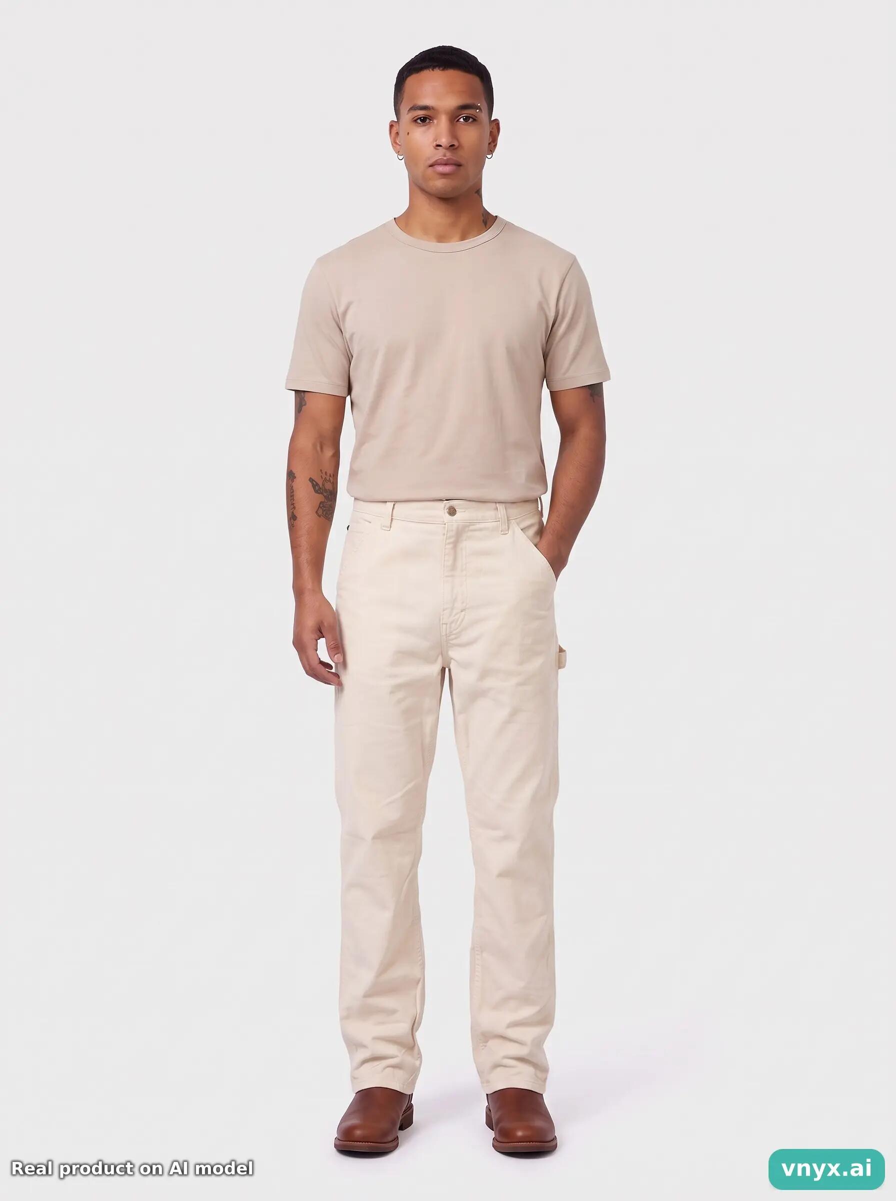 Second Life - Vintage Lee Beige Trousers Men W29 L34 6/6