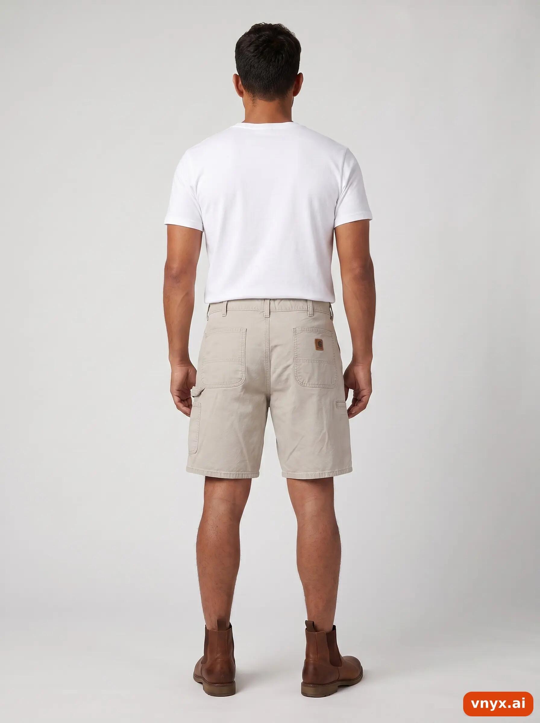 Second Life - Vintage Carhartt Beige Shorts Men W36 2/6
