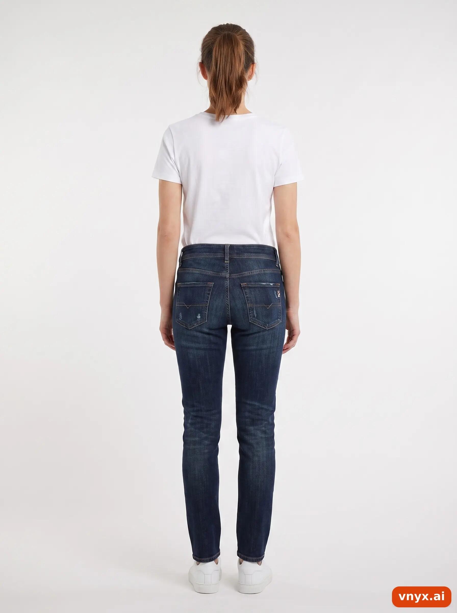 Second Life - Vintage Diesel Blue Jeans Women W21 L31 4/6
