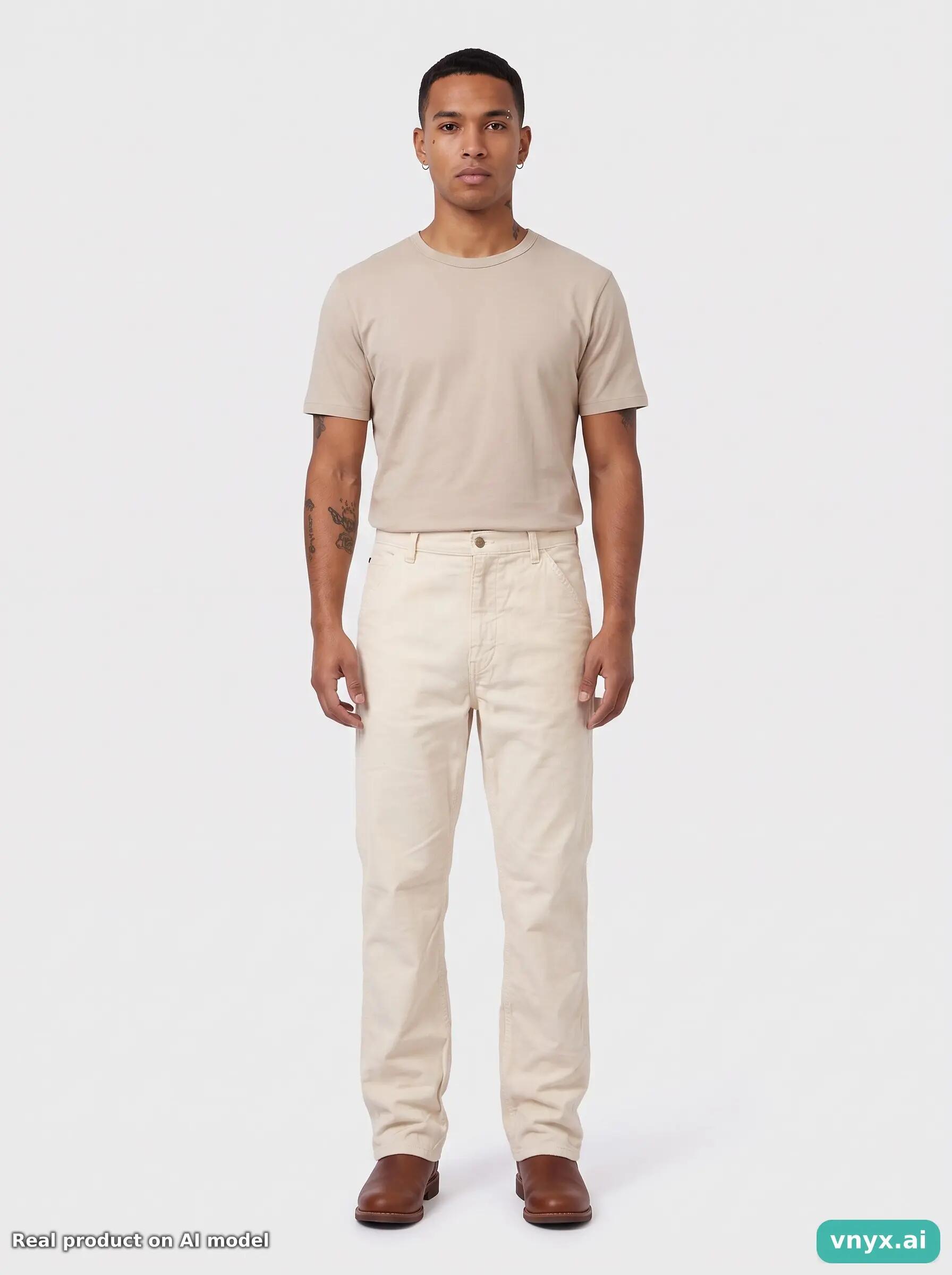 Second Life - Vintage Lee Beige Trousers Men W29 L34 4/6