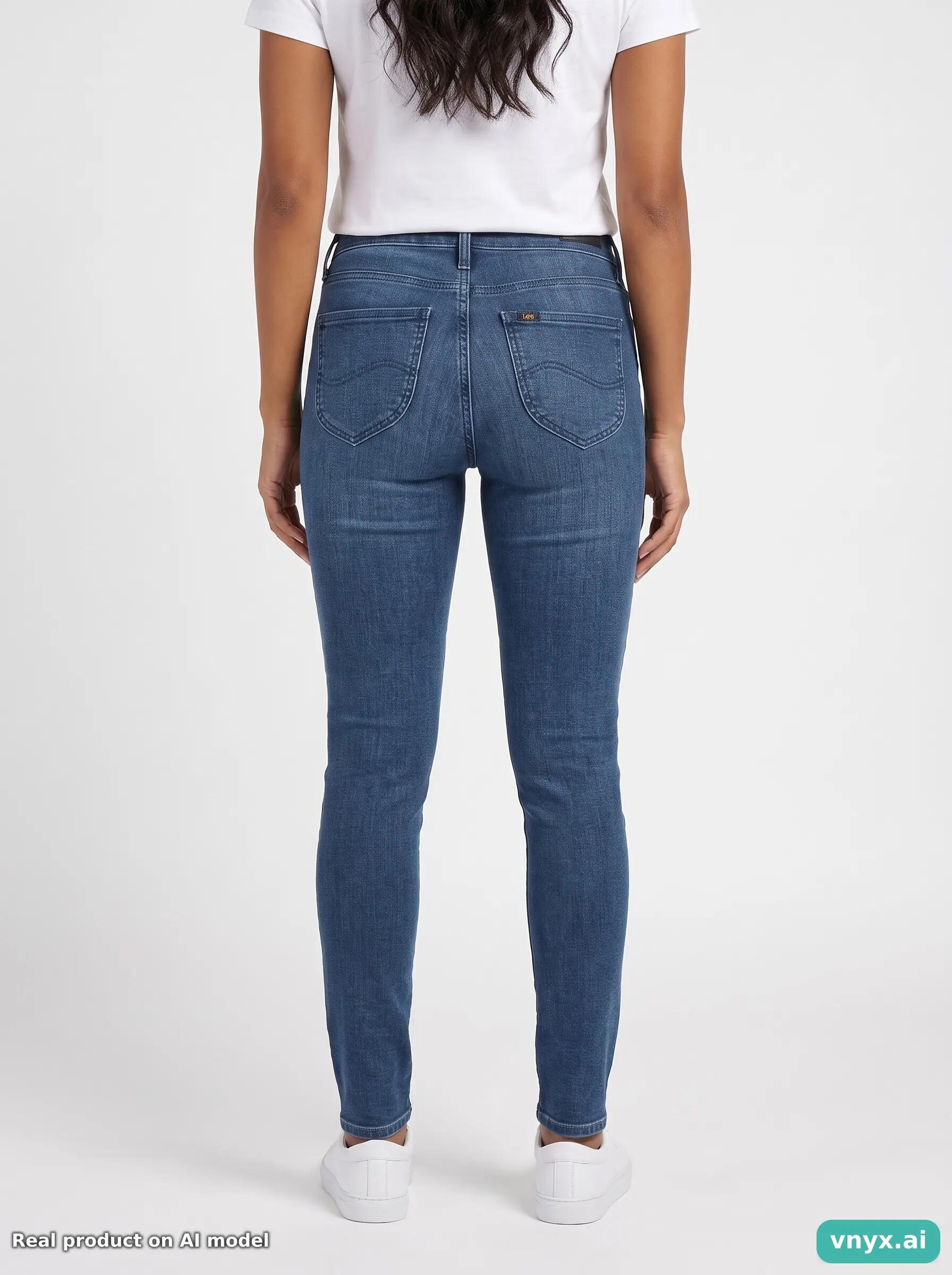 Second Life - Vintage Lee Dark Blue Jeans Women 28 L35 2/6