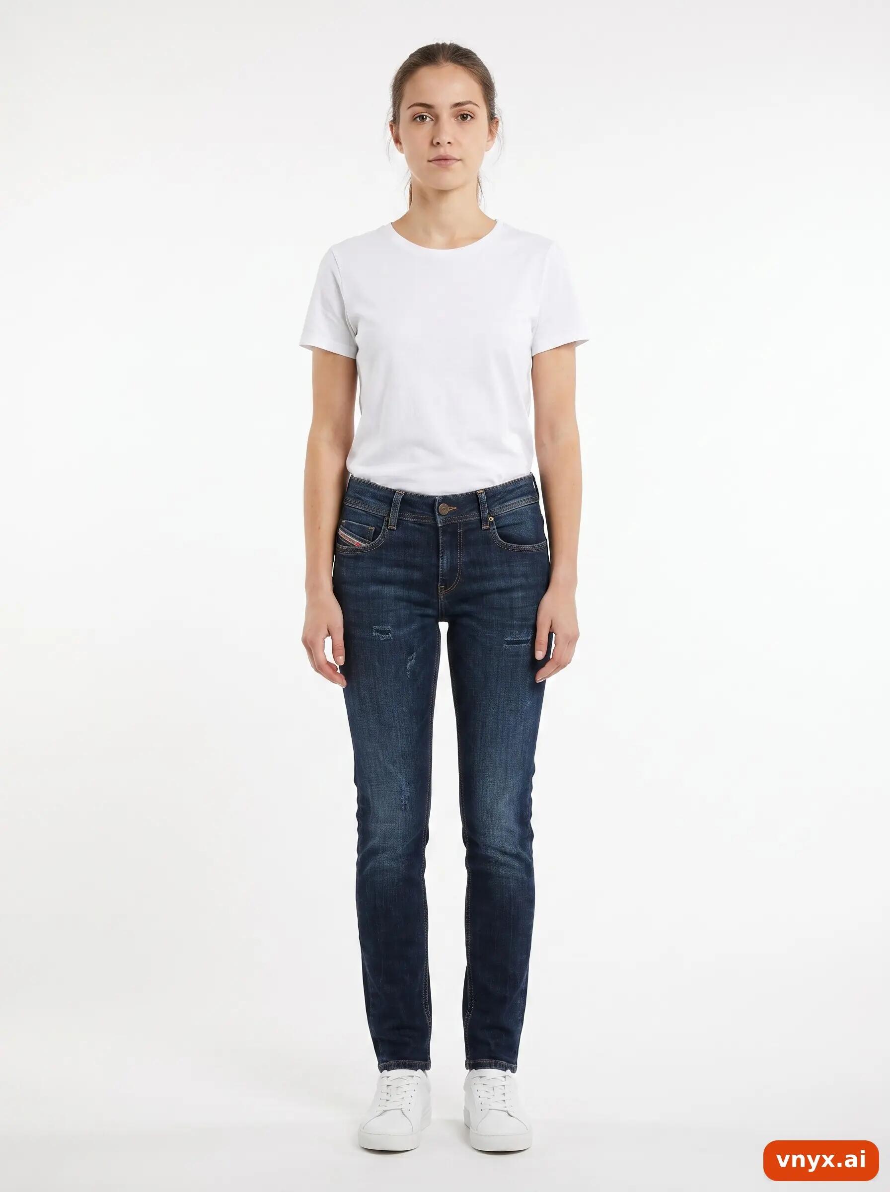 Second Life - Vintage Diesel Blue Jeans Women W21 L31 3/6