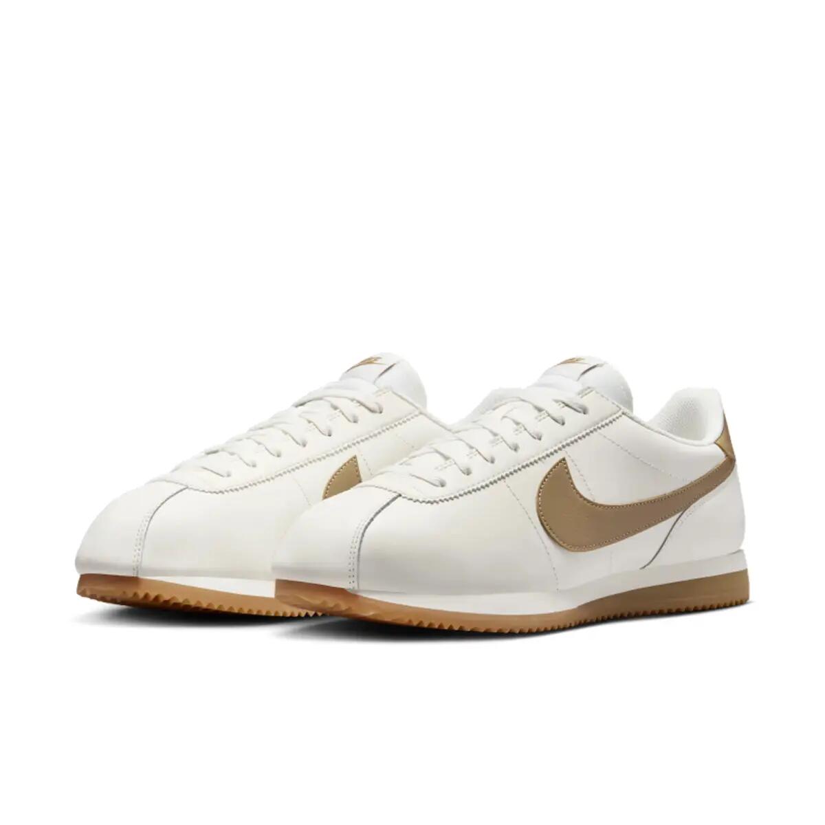 Nike Cortez Leather Sail Gum Yellow Parachute Beige 4/6