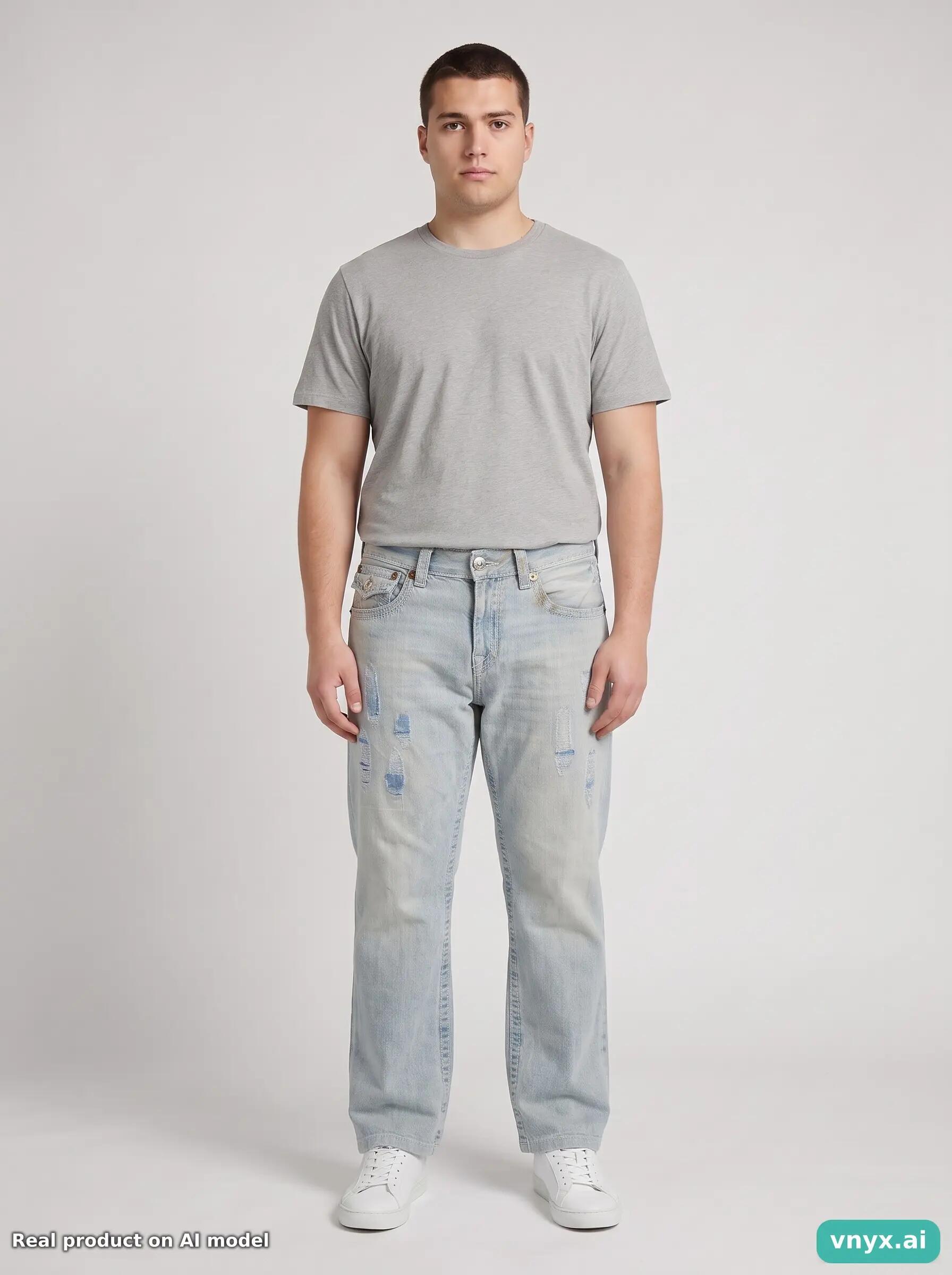 Second Life - Vintage True Religion Blue Jeans Men W38 L29 6/6