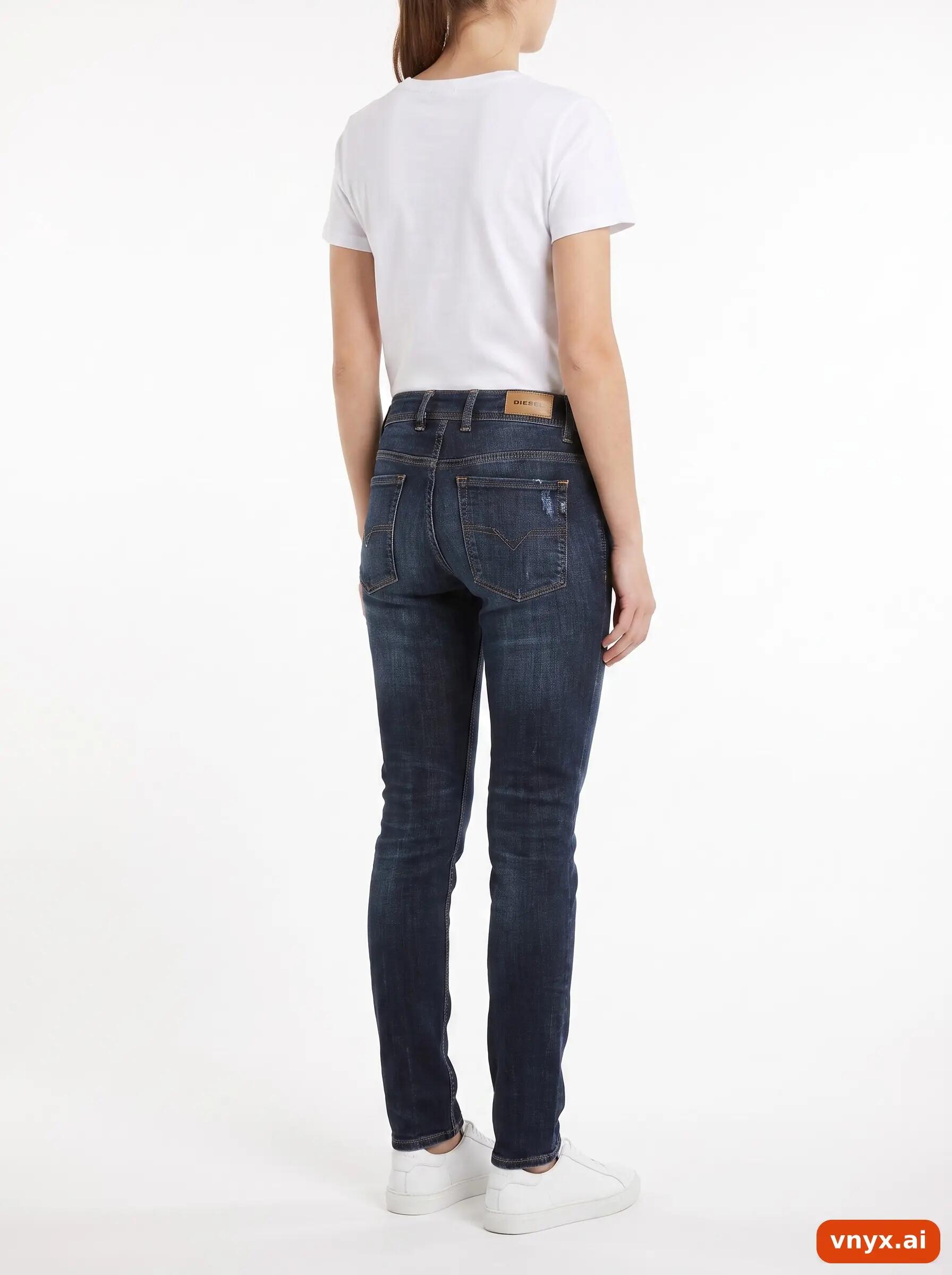 Second Life - Vintage Diesel Blue Jeans Women W21 L31 2/6