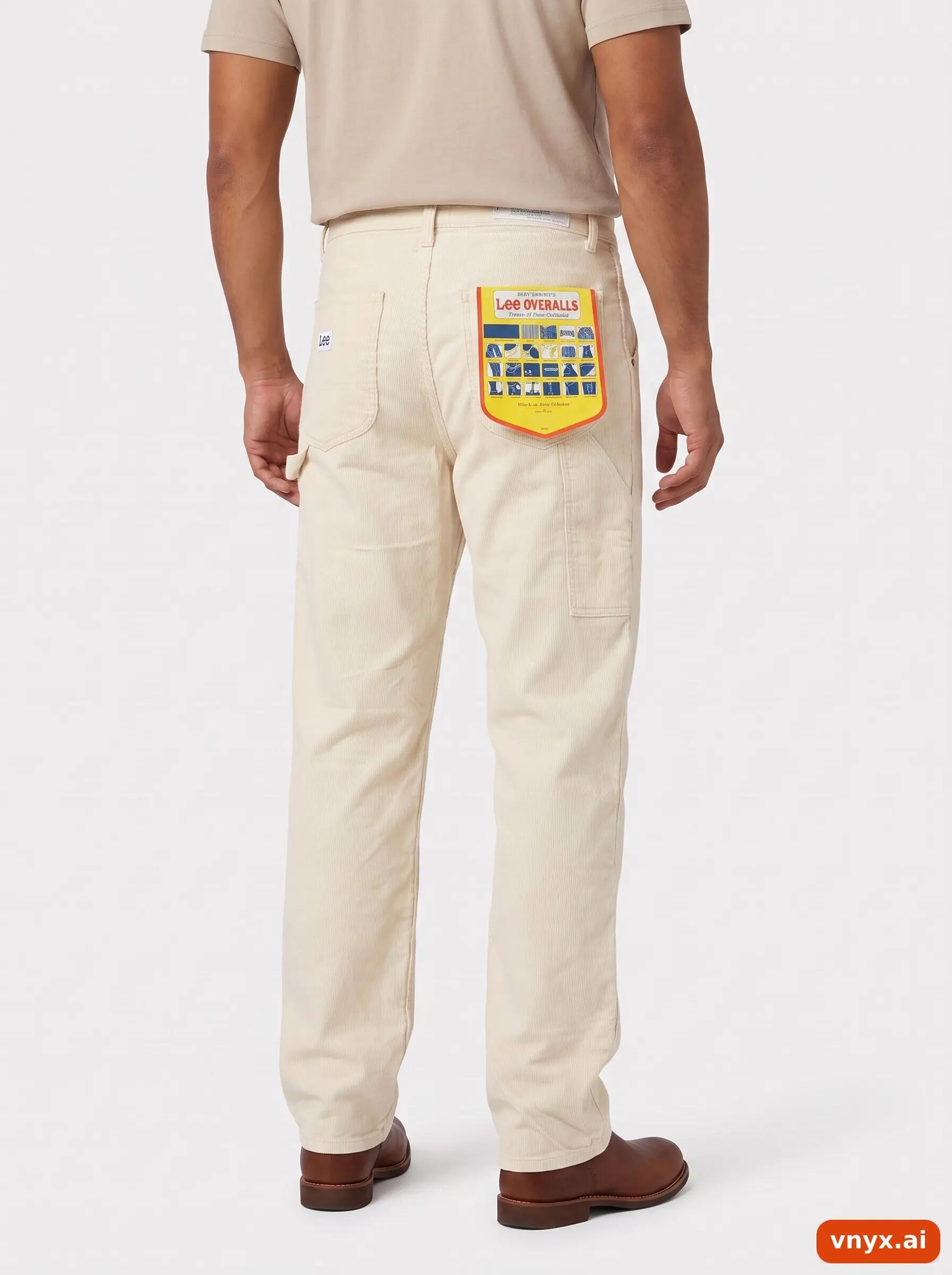 Second Life - Vintage Lee Beige Trousers Men W29 L34 2/6
