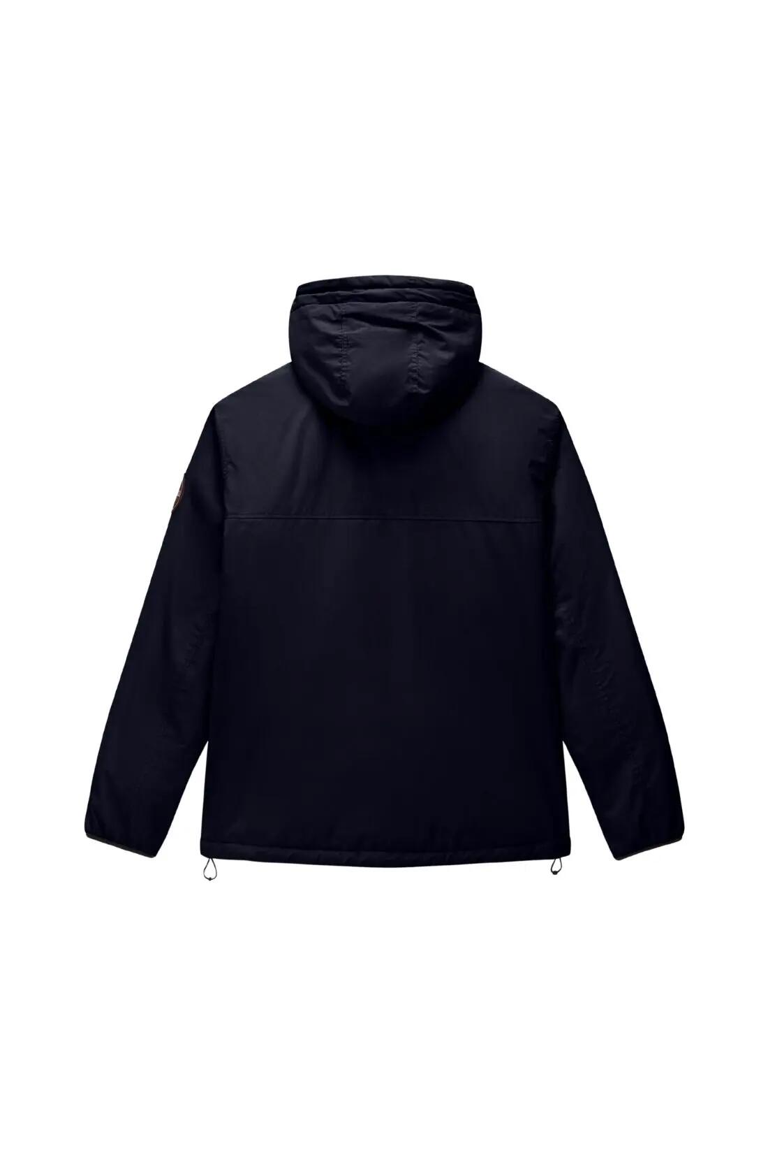 Men's navy blue Alther jacket with adjustable hood and Comfortemp® insulation 2/3