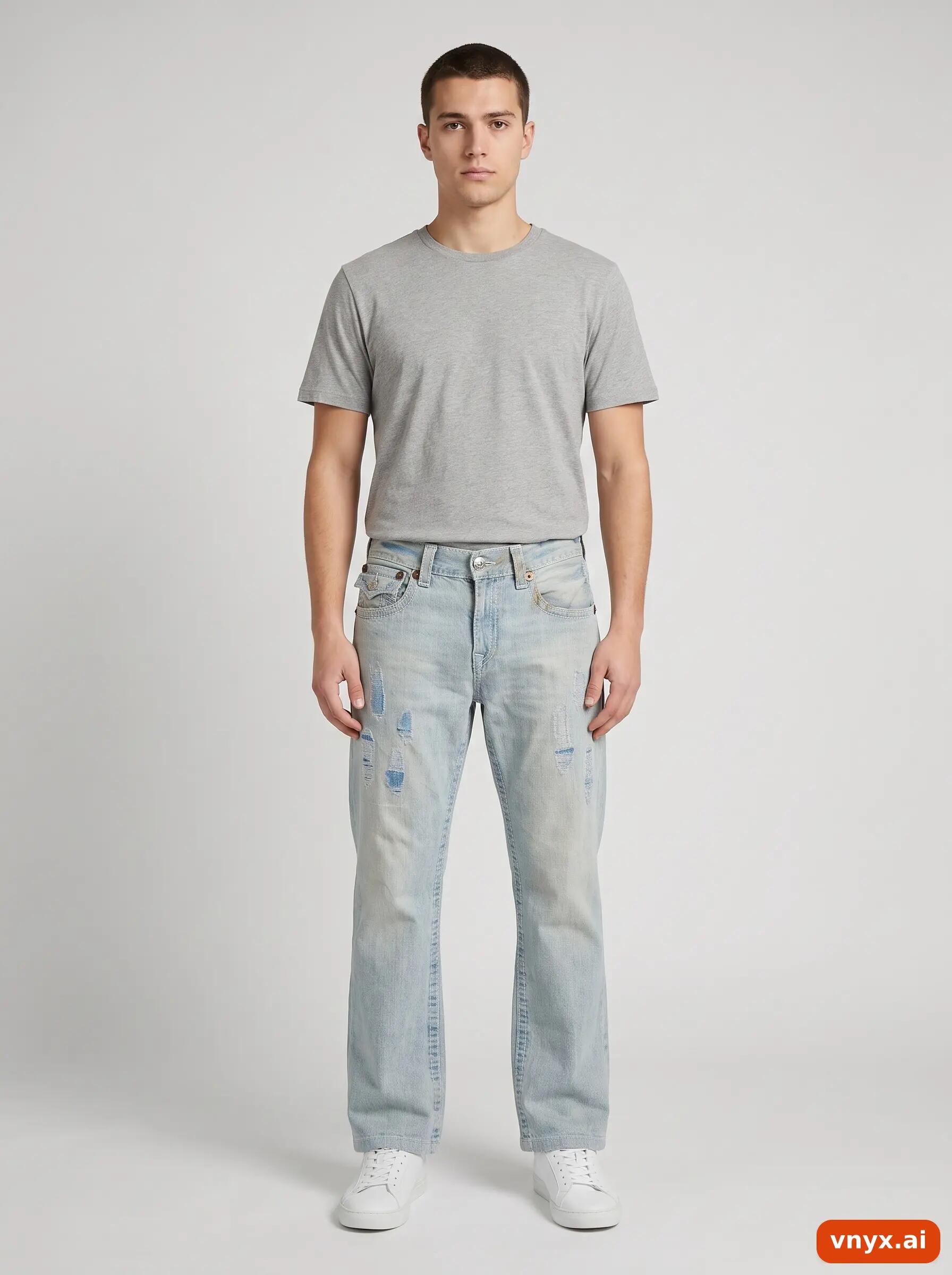 Second Life - Vintage True Religion Blue Jeans Men W38 L29 3/6