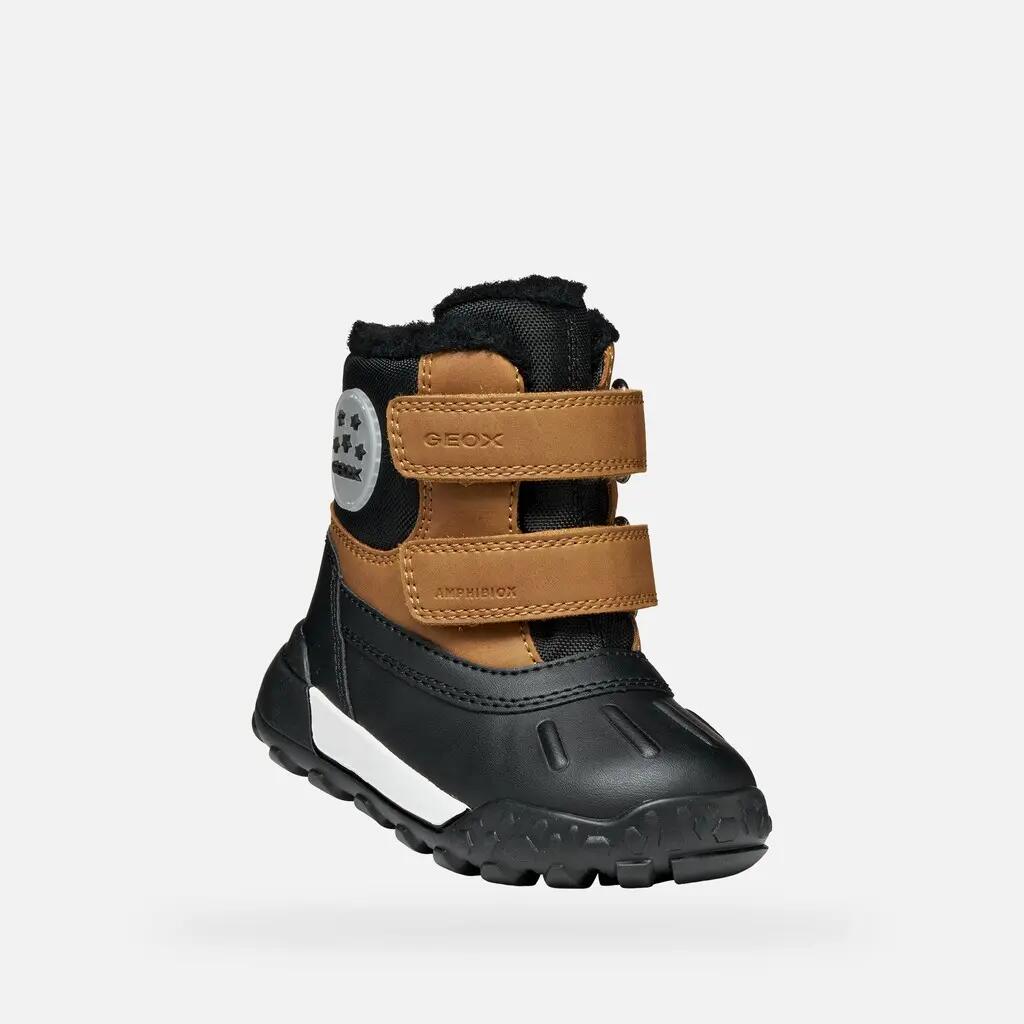 Bottines Bébé Garçon TREKKYUP BABY BOY Tabac/Noir 5/7