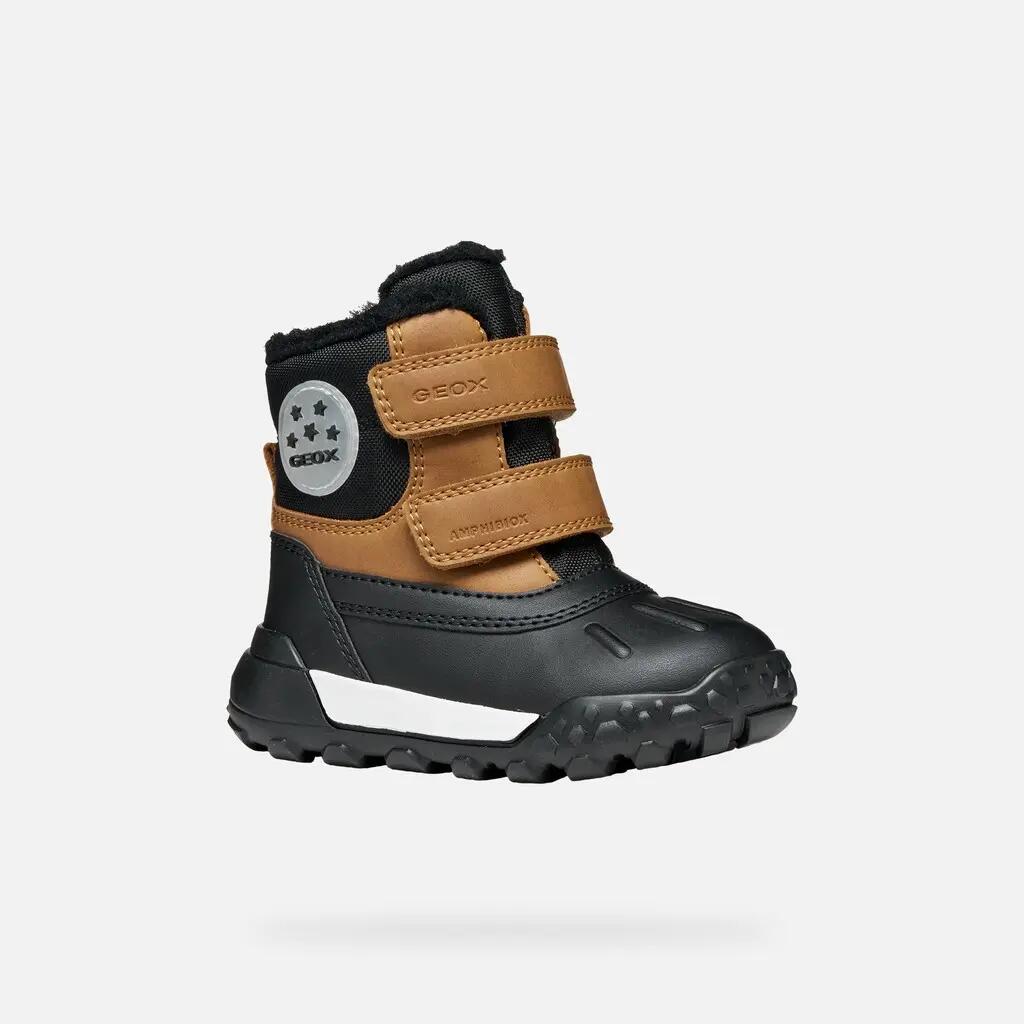 Bottines Bébé Garçon TREKKYUP BABY BOY Tabac/Noir 3/7