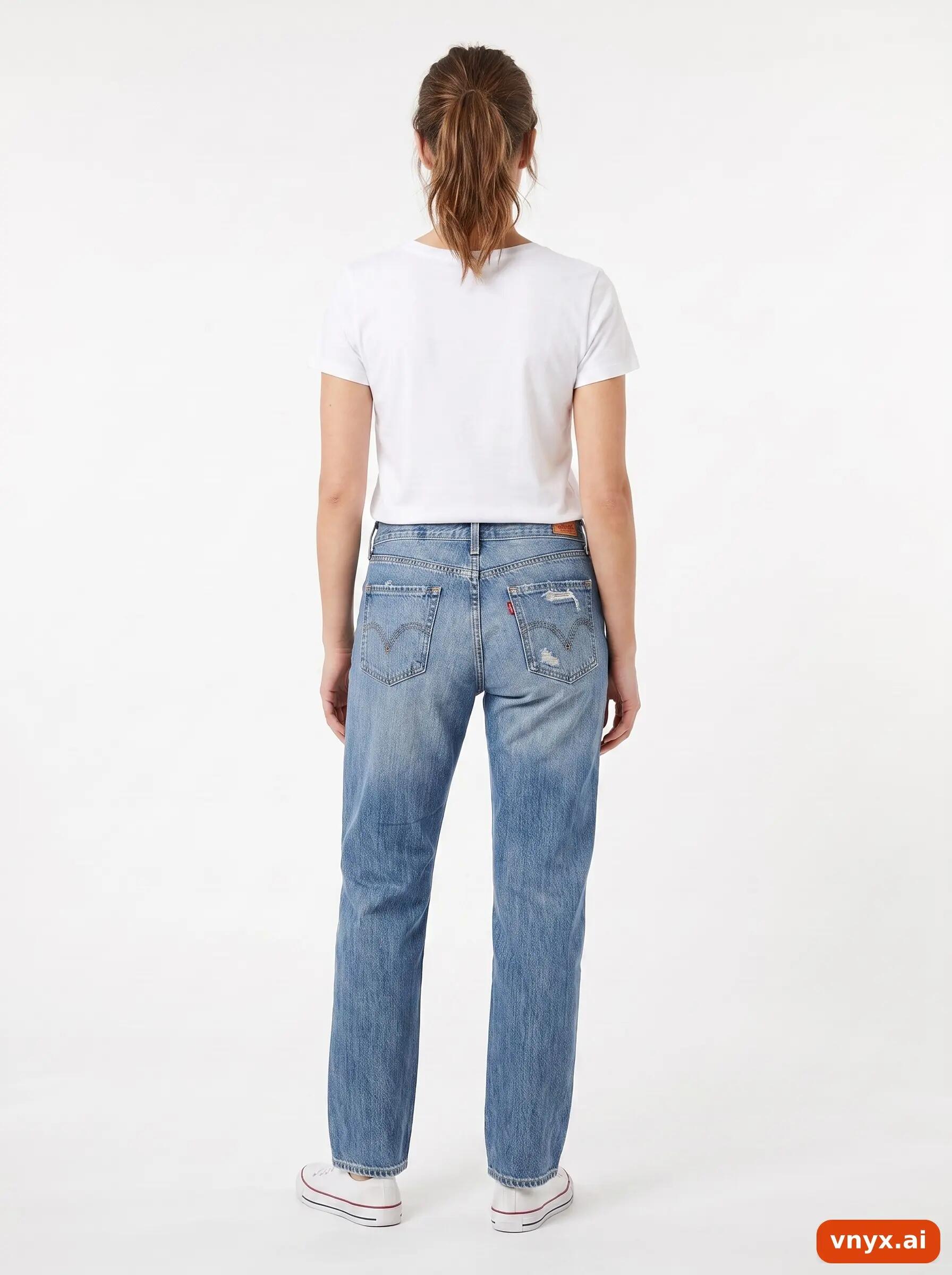 Second Life - Vintage Levi's Light Blue Jeans Women W33 L30 4/6