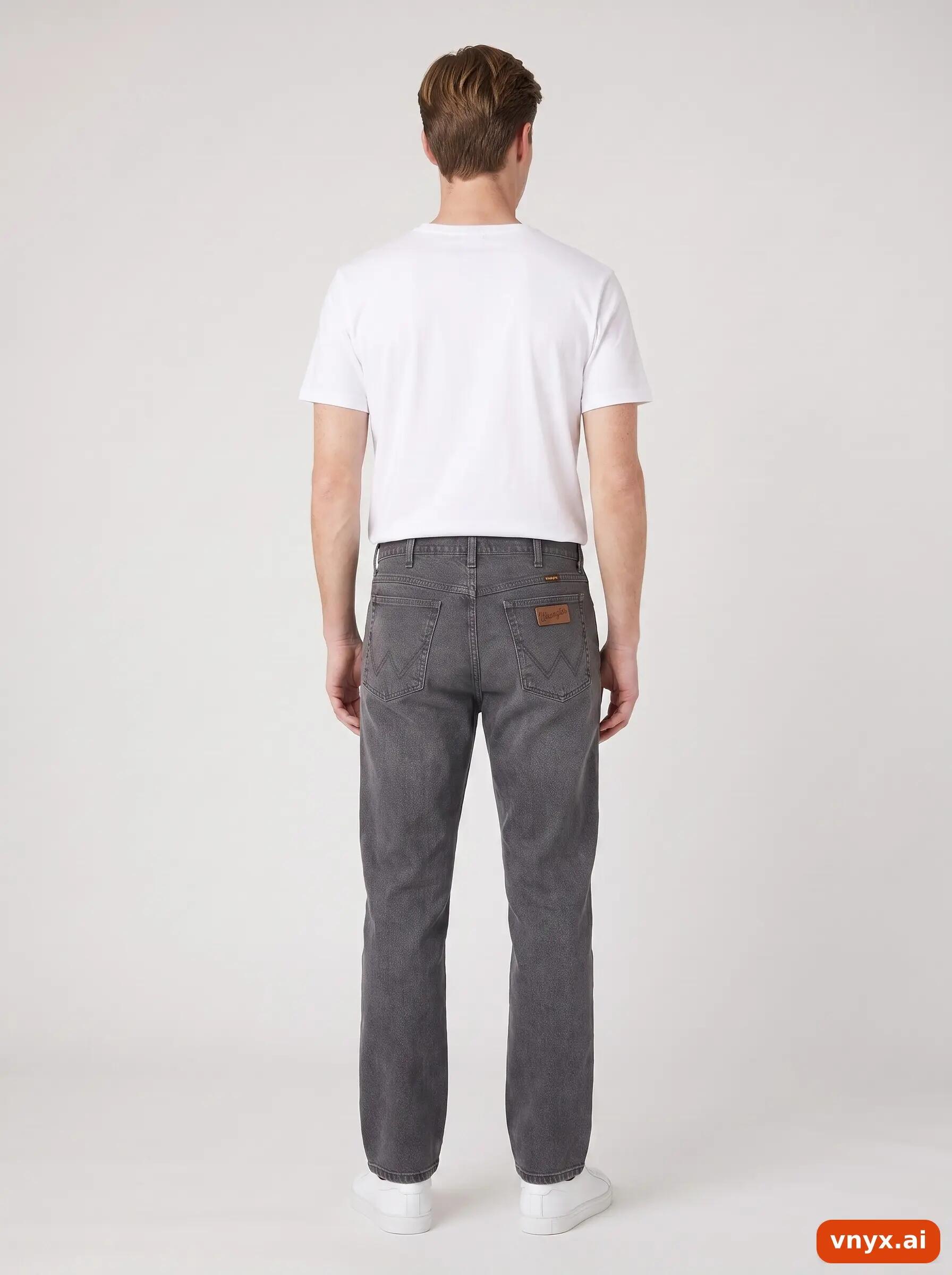 Second Life - Vintage Wrangler Grey Jeans Men W36 L34 2/6