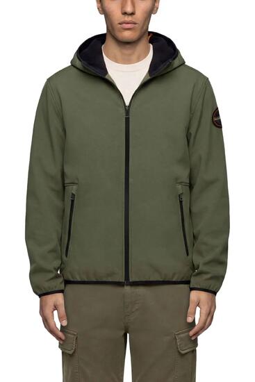 Blouson homme - à capuche - Alther Shell - vert militaire