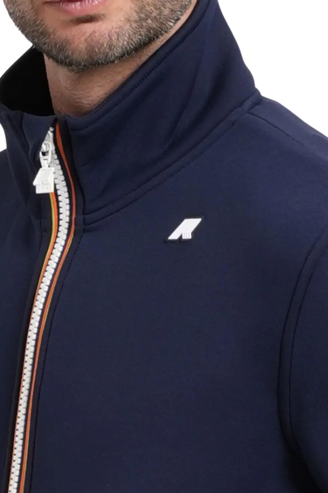 Sweatshirt - Sportswear - Homem - Gola alta e fecho - Finn Spacer - Azul-marinho 4/4