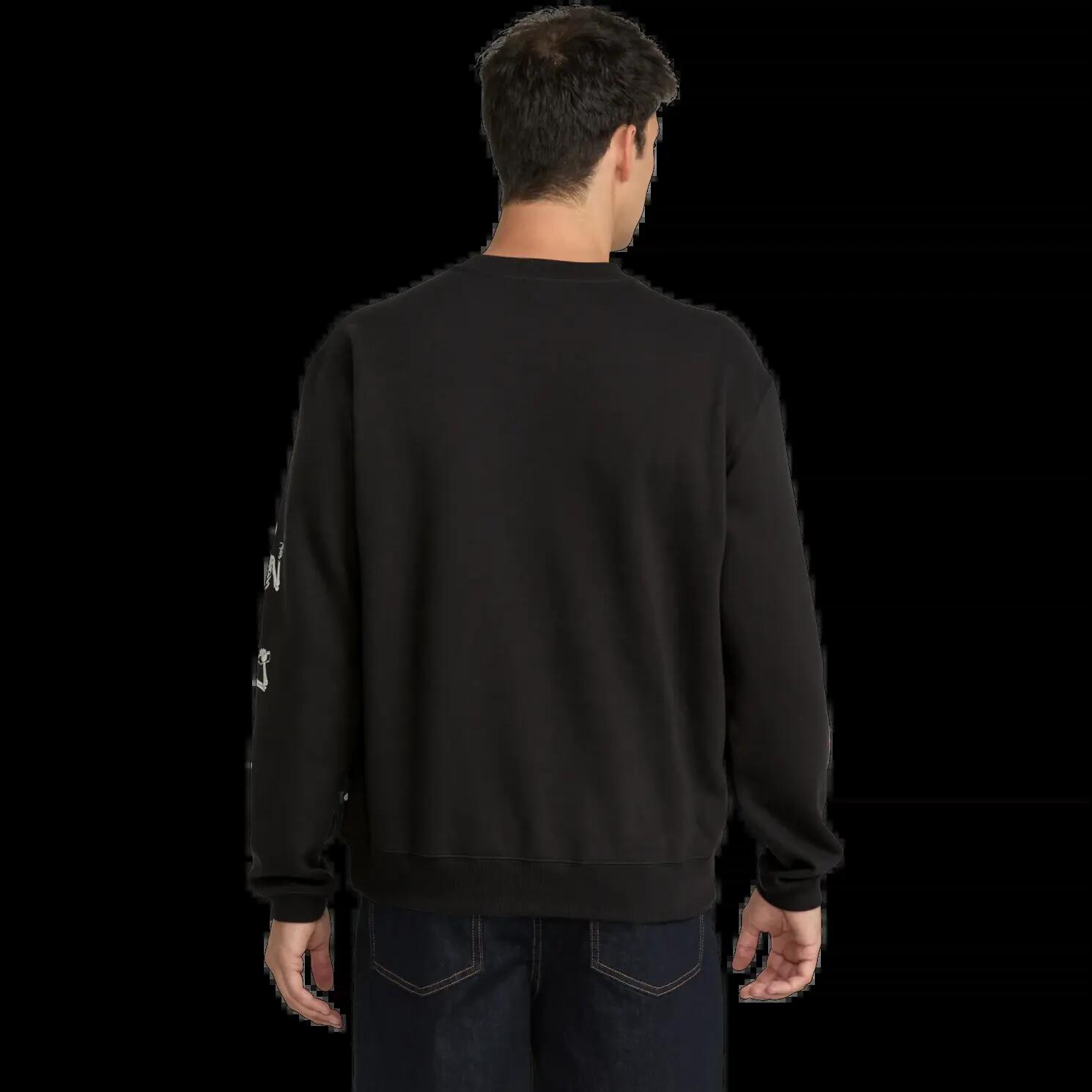 Sweatshirt Volcom NEVER ENDS CREW Preto 2/8