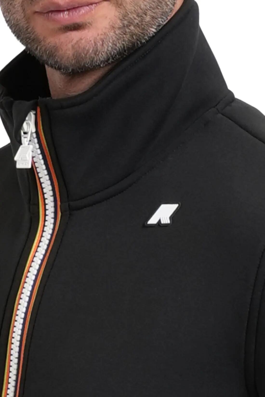 Herren - sweatshirt - hoher kragen - finn spacer - schwarz 4/4