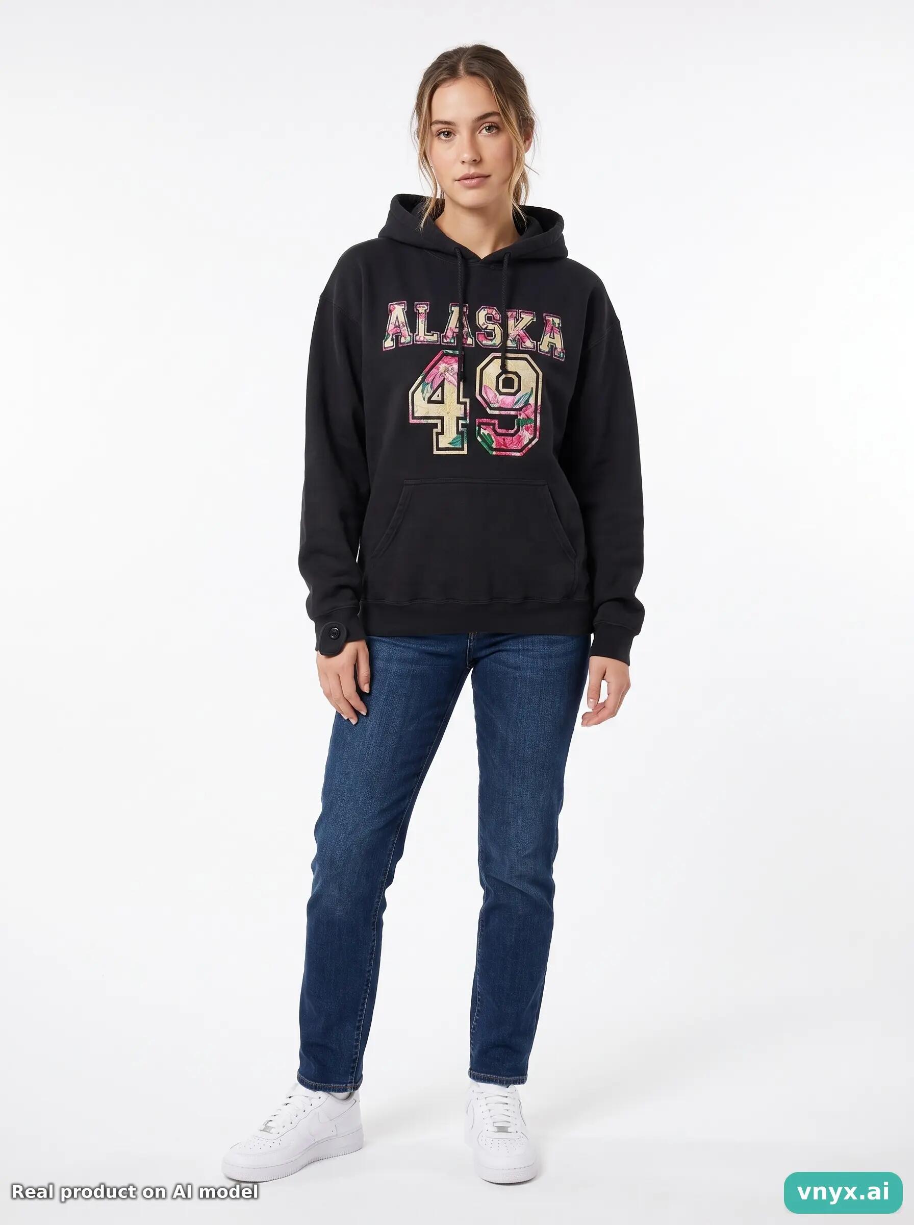 Second Life - Vintage Gildan Black Hoodie Women L 6/6