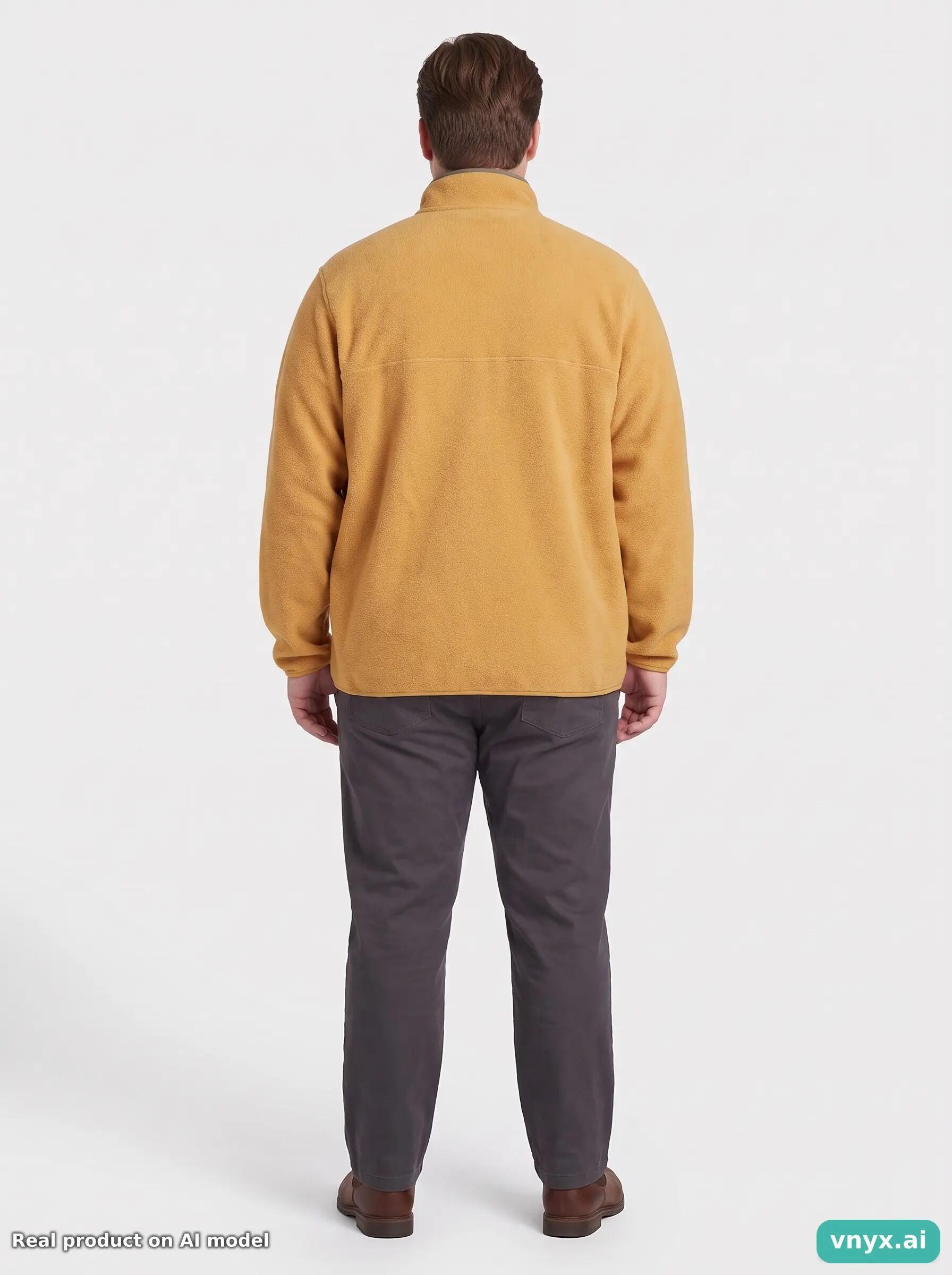 Second Life - Vintage Patagonia Bold Yellow Fleece Pullover Men XXL 4/6