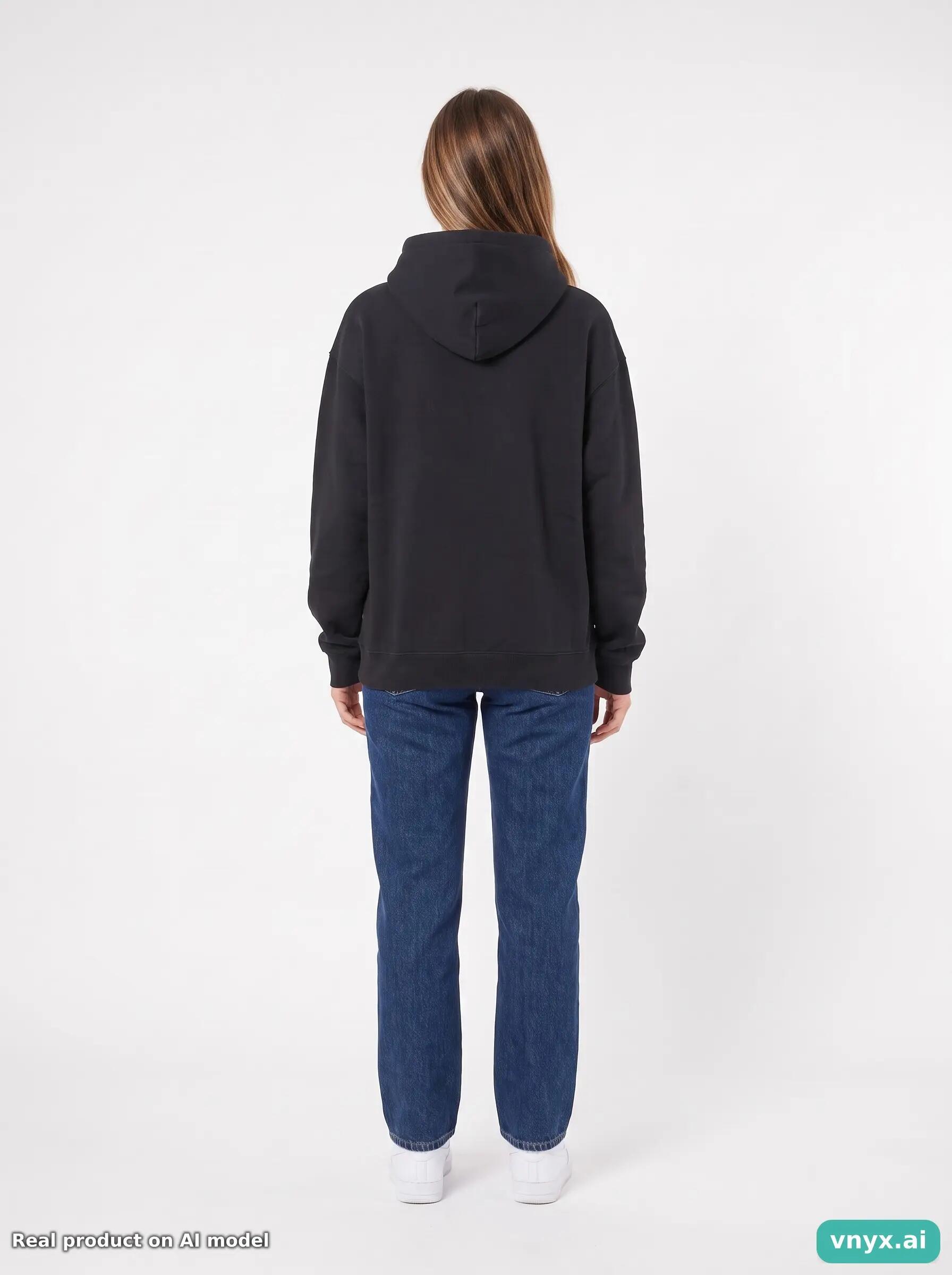 Second Life - Vintage Gildan Black Hoodie Women L 4/6
