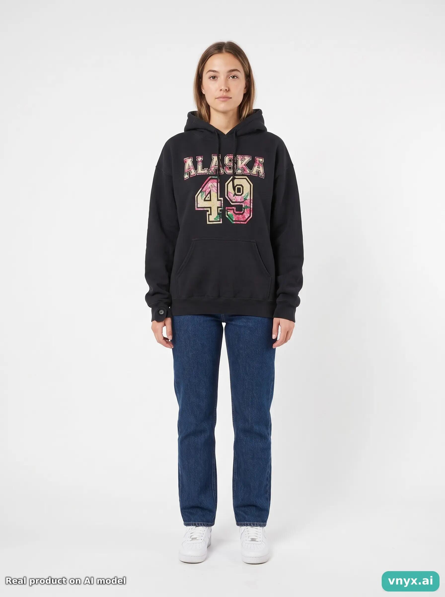 Second Life - Vintage Gildan Black Hoodie Women L 3/6