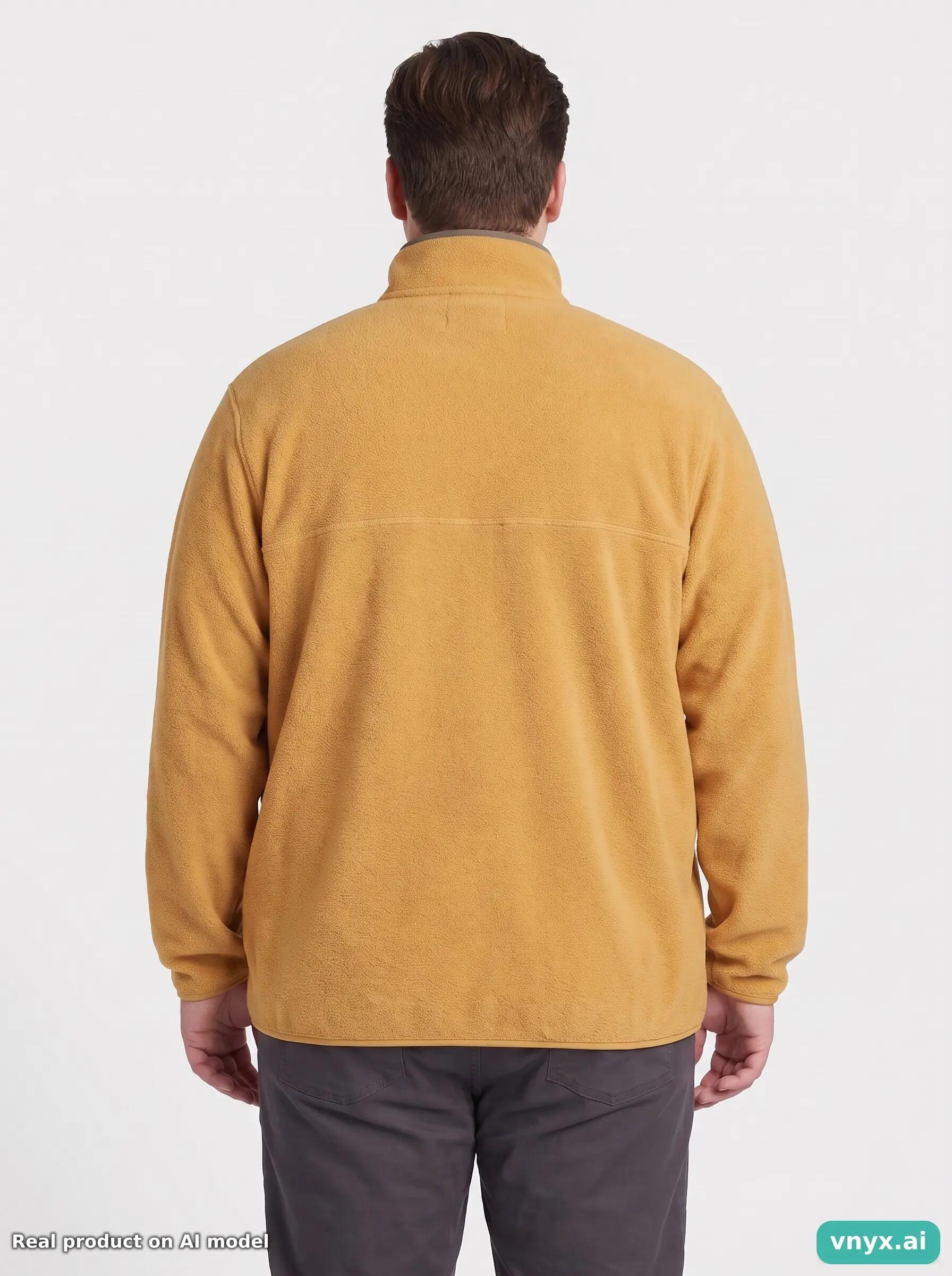 Second Life - Vintage Patagonia Bold Yellow Fleece Pullover Men XXL 2/6