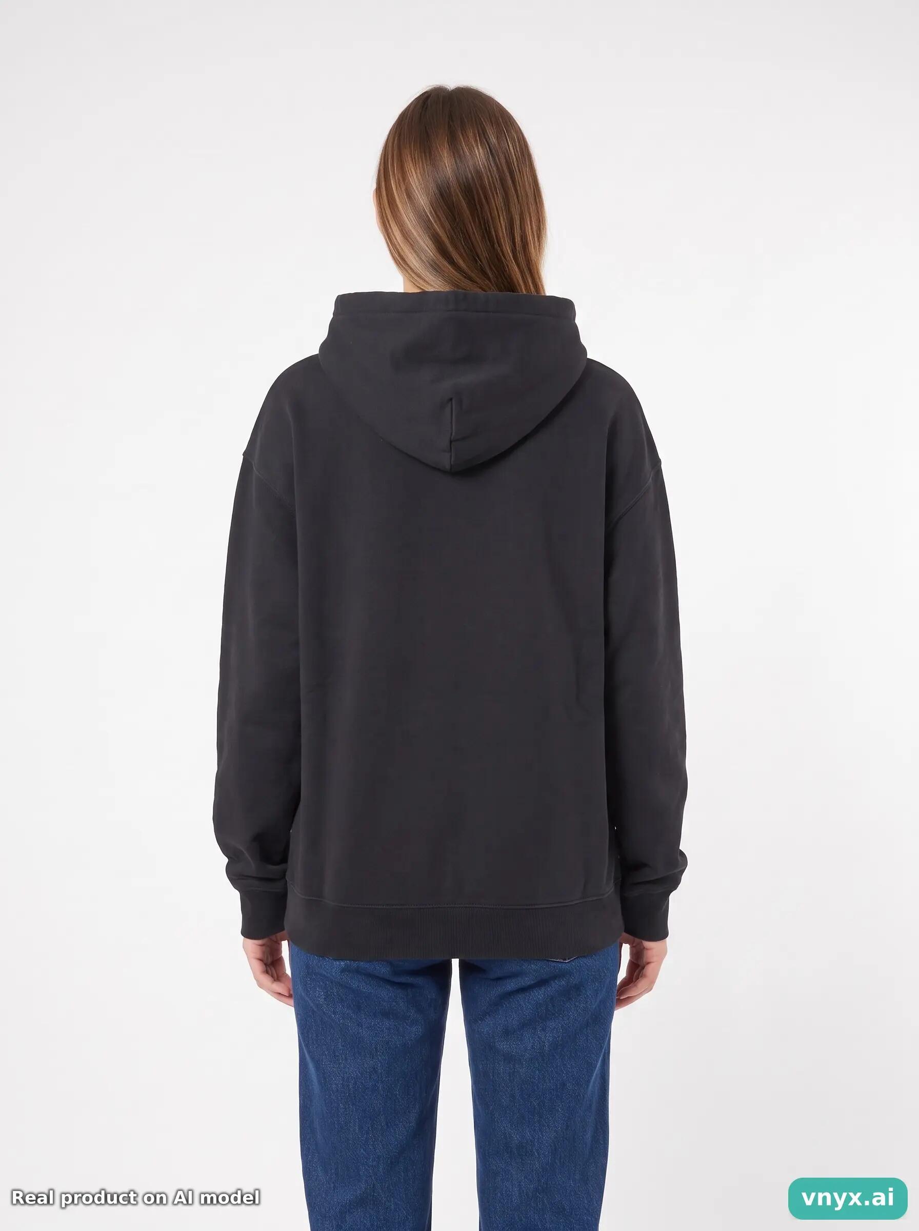 Second Life - Vintage Gildan Black Hoodie Women L 2/6
