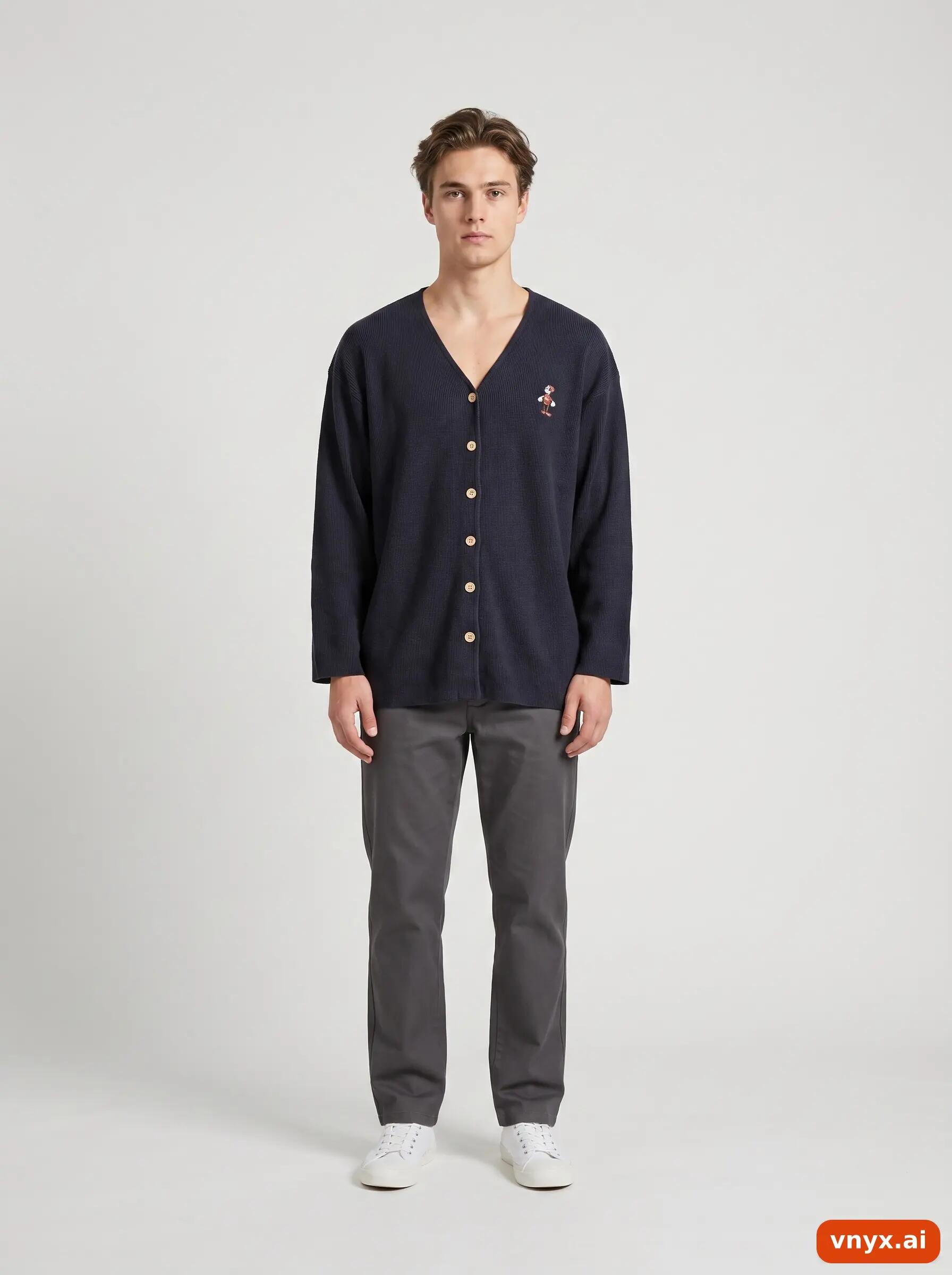 Second Life - Vintage Disney Navy Sweater (for men) 2/6
