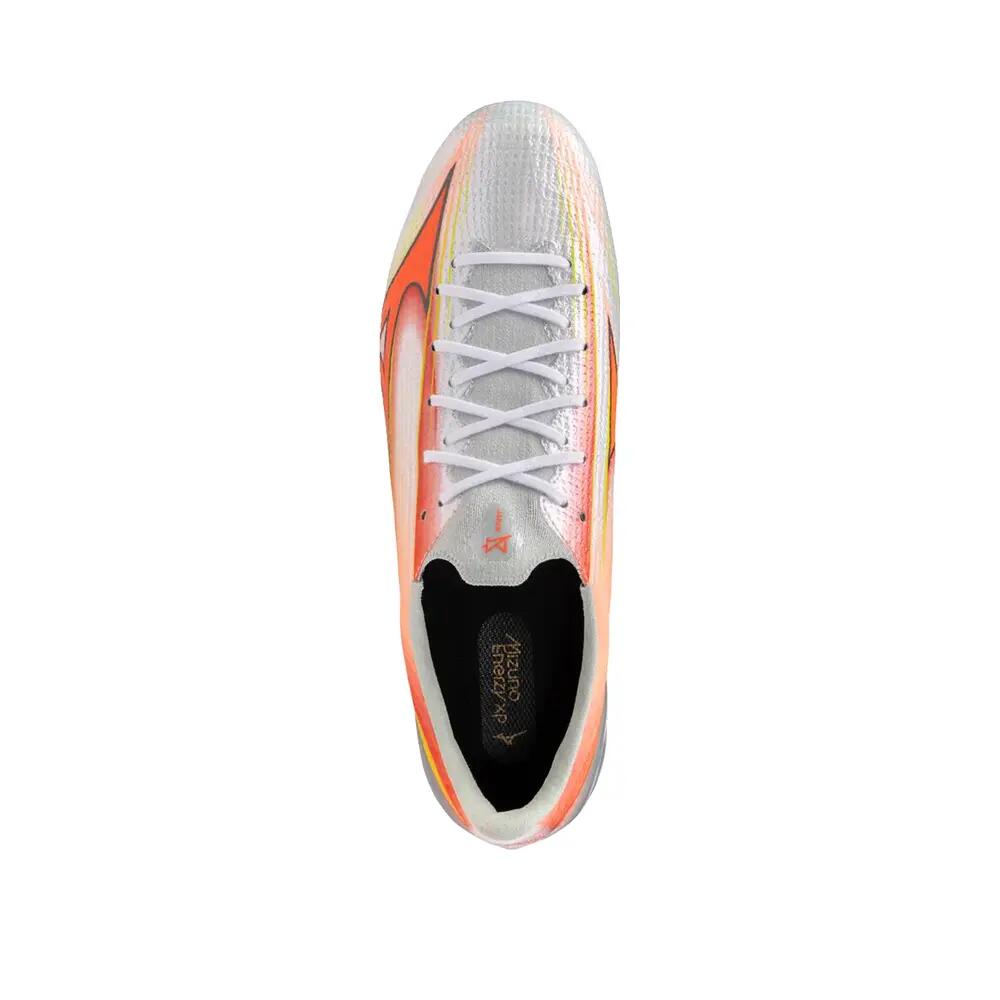 Zapatos de fútbol Mizuno Alpha III Elite AG Blanco/Naranja lava 6/6