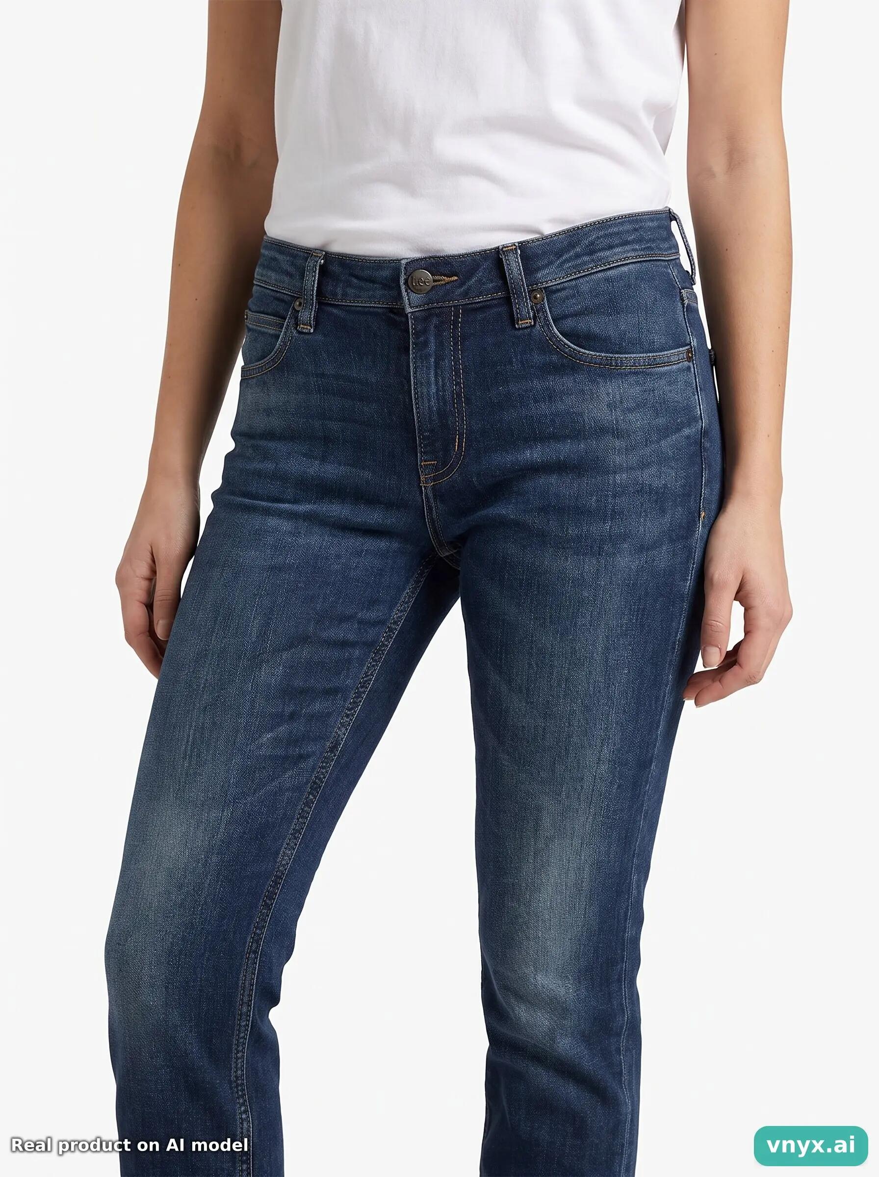 Second Life - Vintage Lee Dark Blue Jeans Women 33 L33 5/6