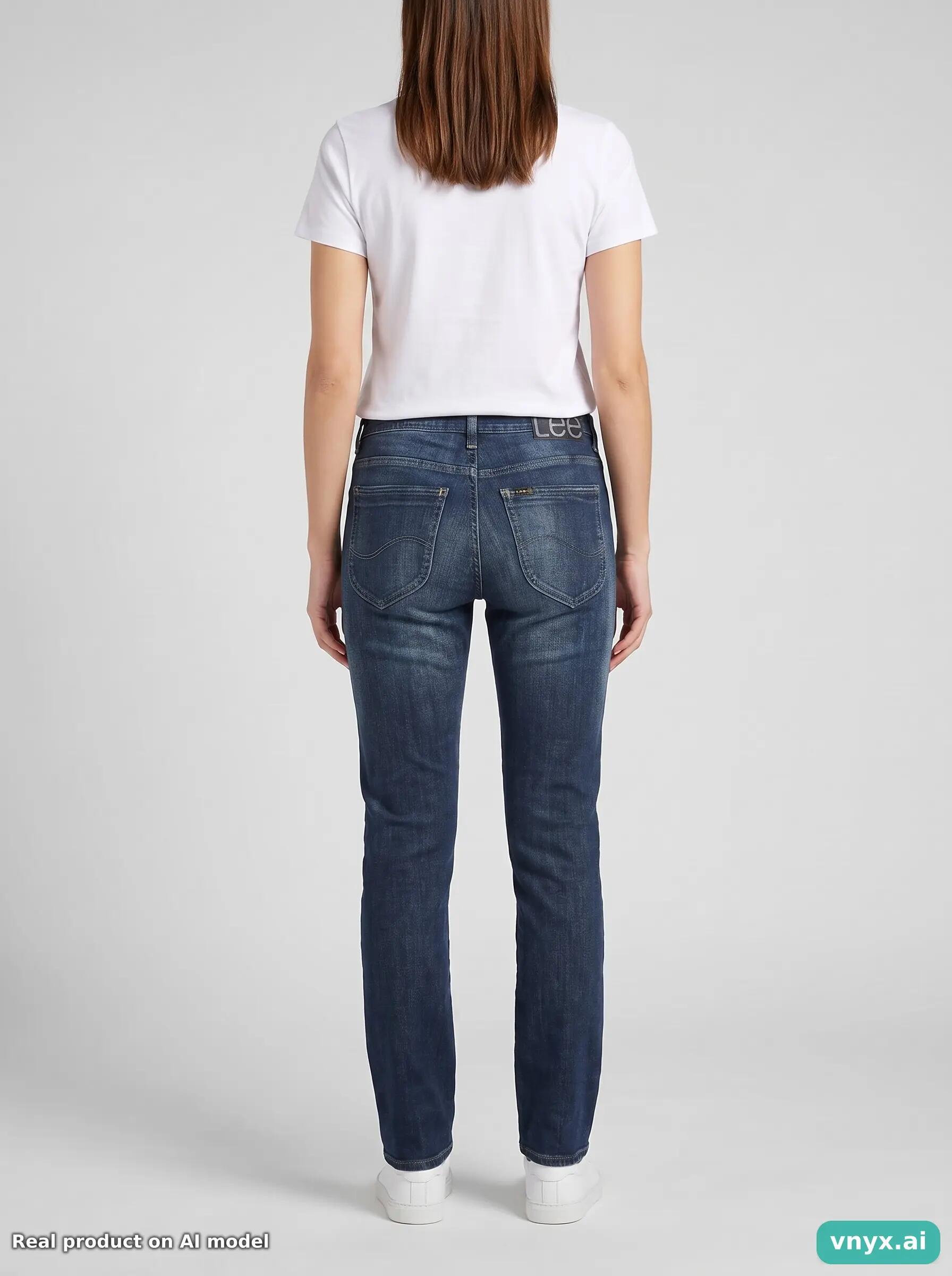 Second Life - Vintage Lee Dark Blue Jeans Women 33 L33 4/6