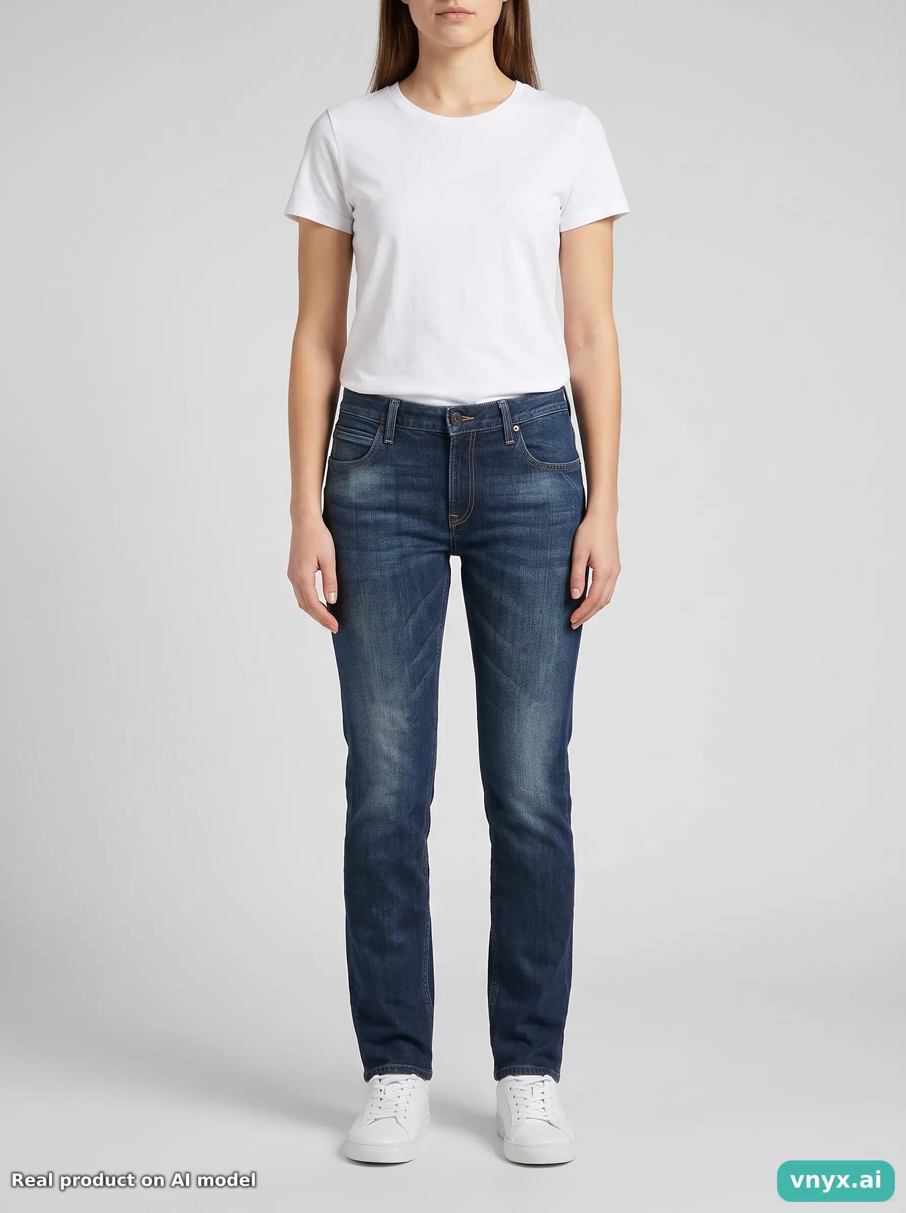 Second Life - Vintage Lee Dark Blue Jeans Women 33 L33 3/6