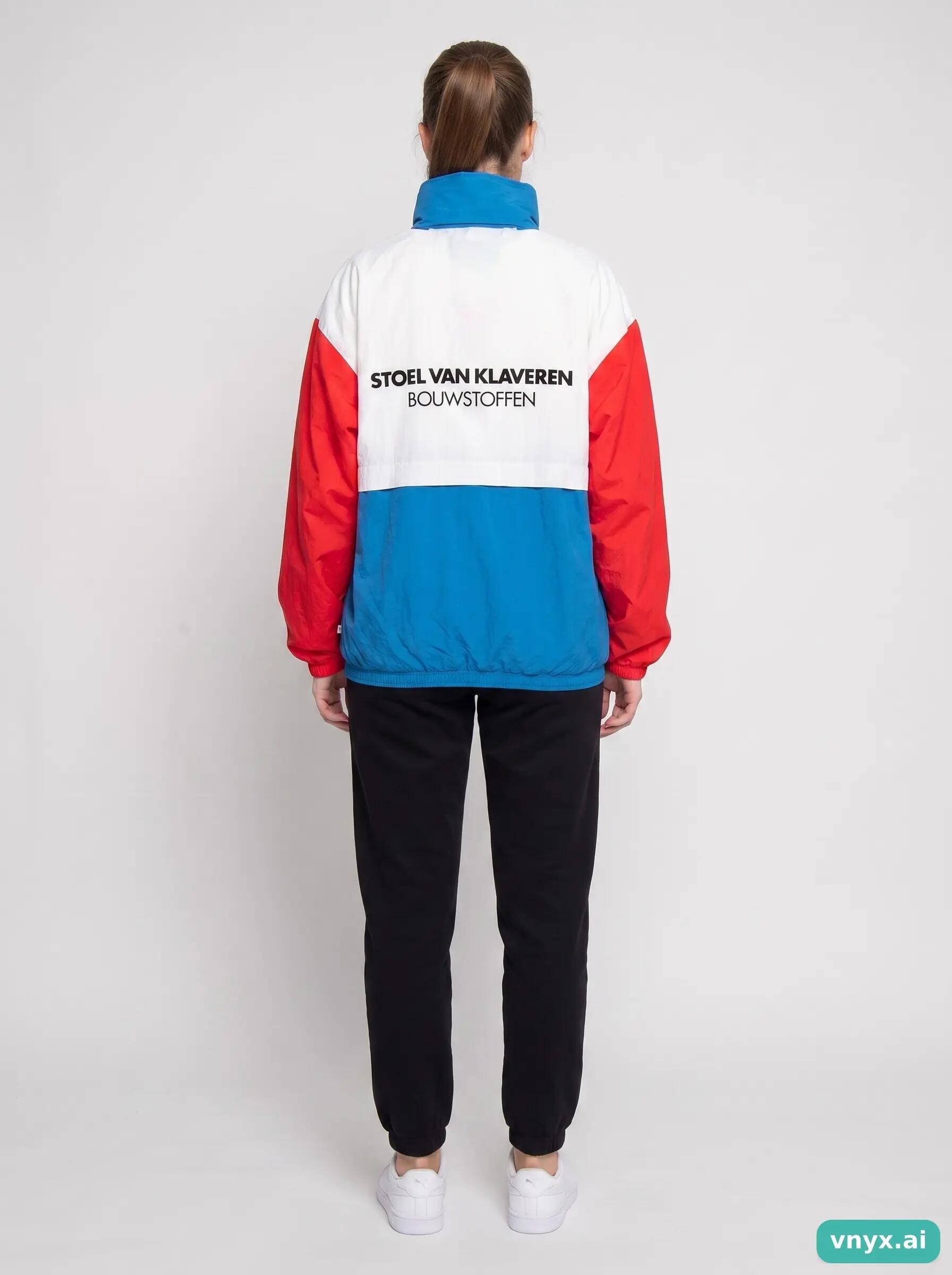 Second Life - Vintage Puma Red-White-Blue Windbreaker Women XL 4/6