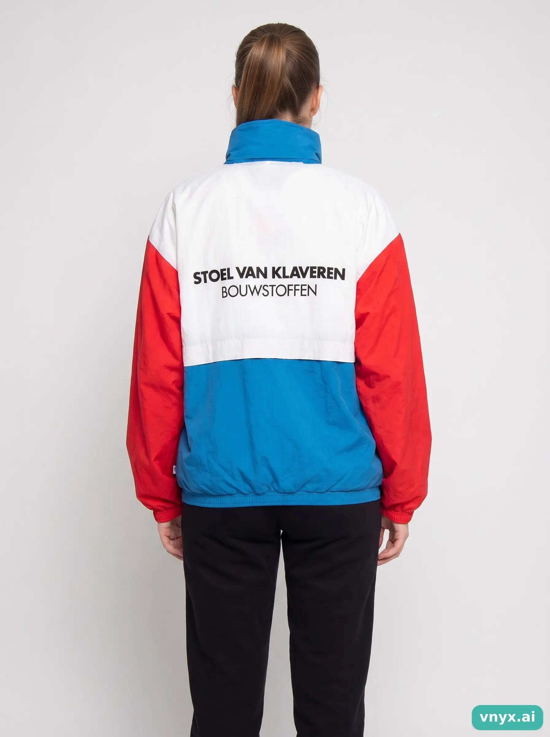 Second Life - Vintage Puma Red-White-Blue Windbreaker Women XL 2/6