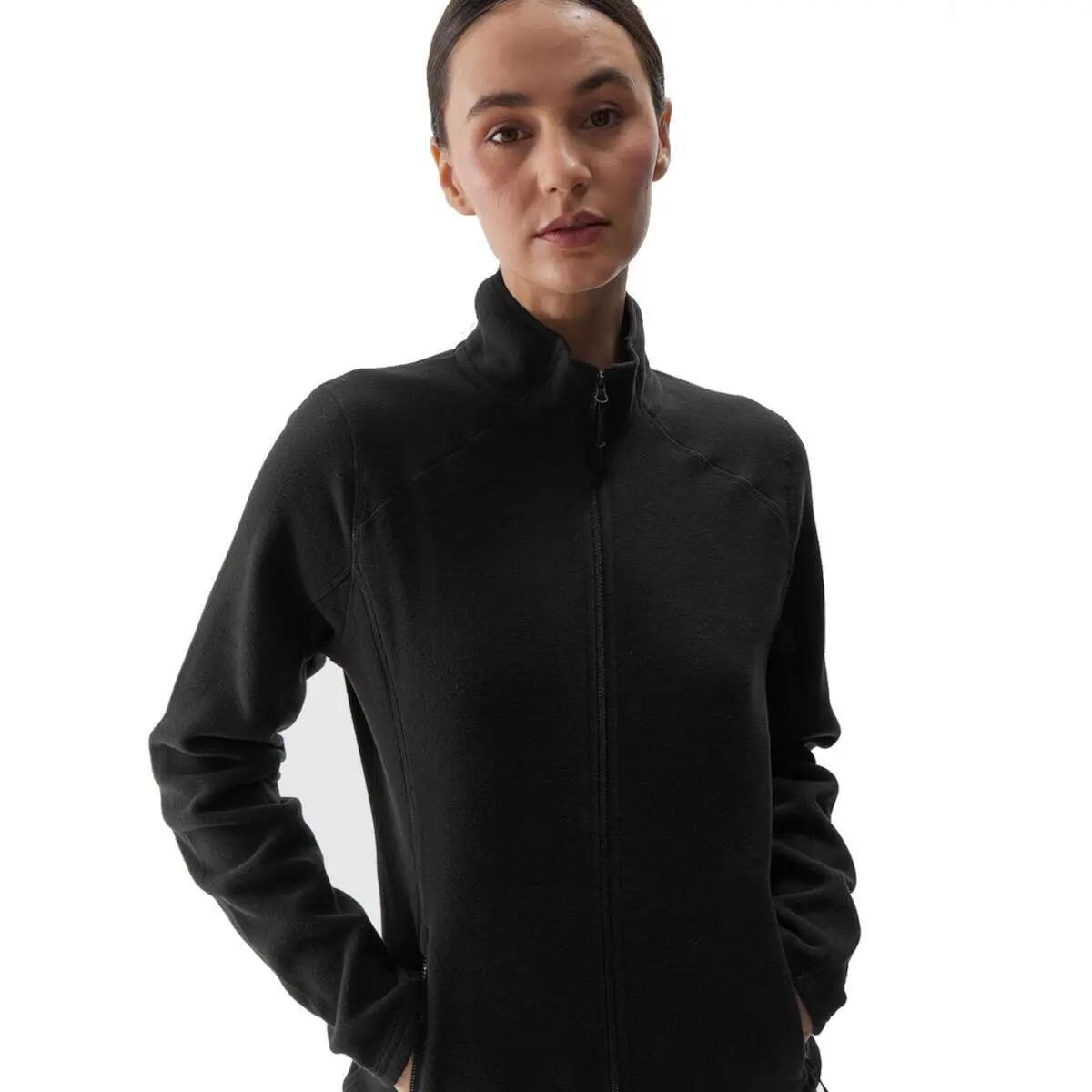 Polar Damski 4F Bluza Polarowa Rozpinana Ciepła 4FWarm Czarna 6/6