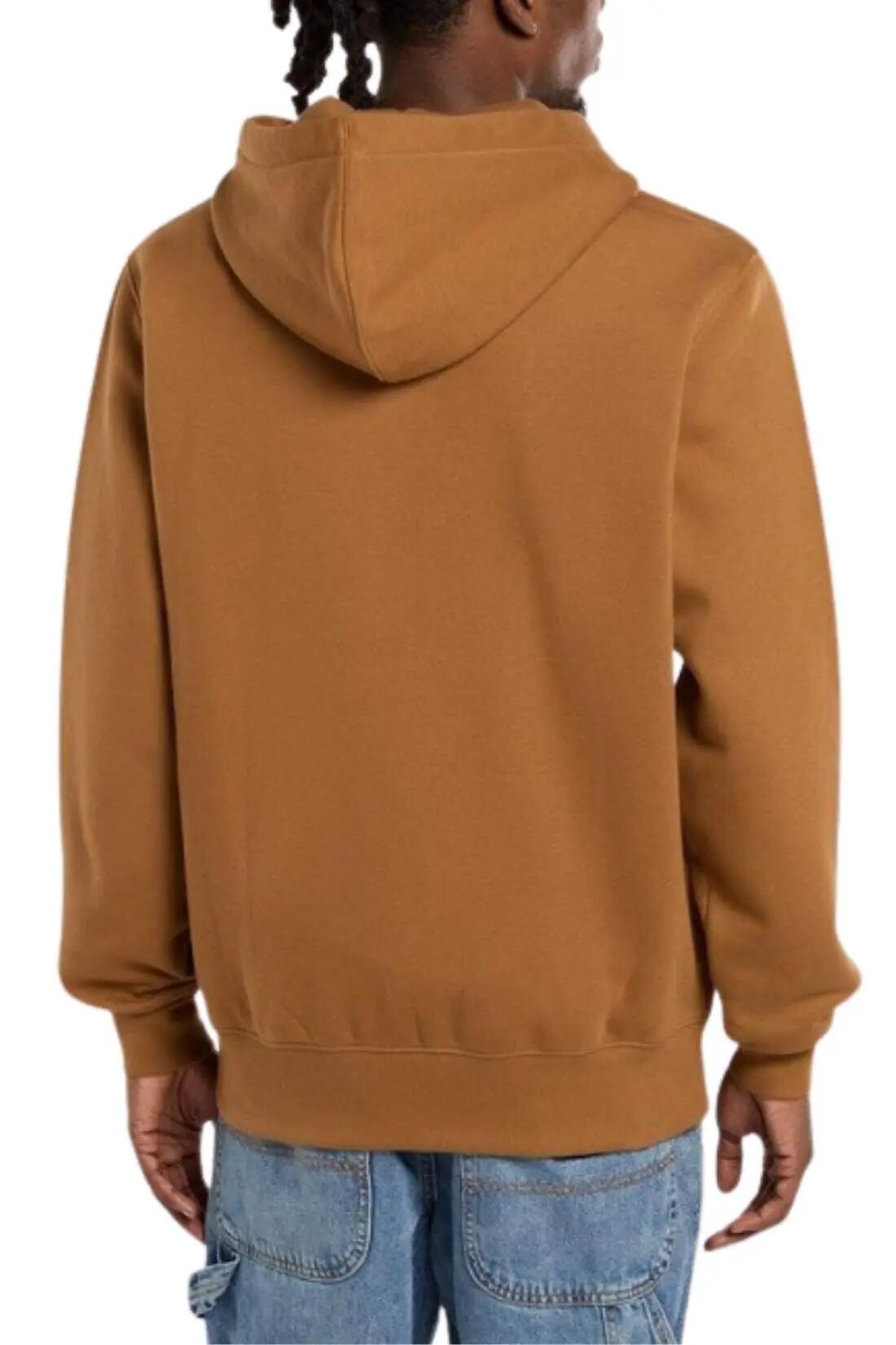 Felpa - Uomo - Con zip - Summerdale - Marrone seppia 3/4