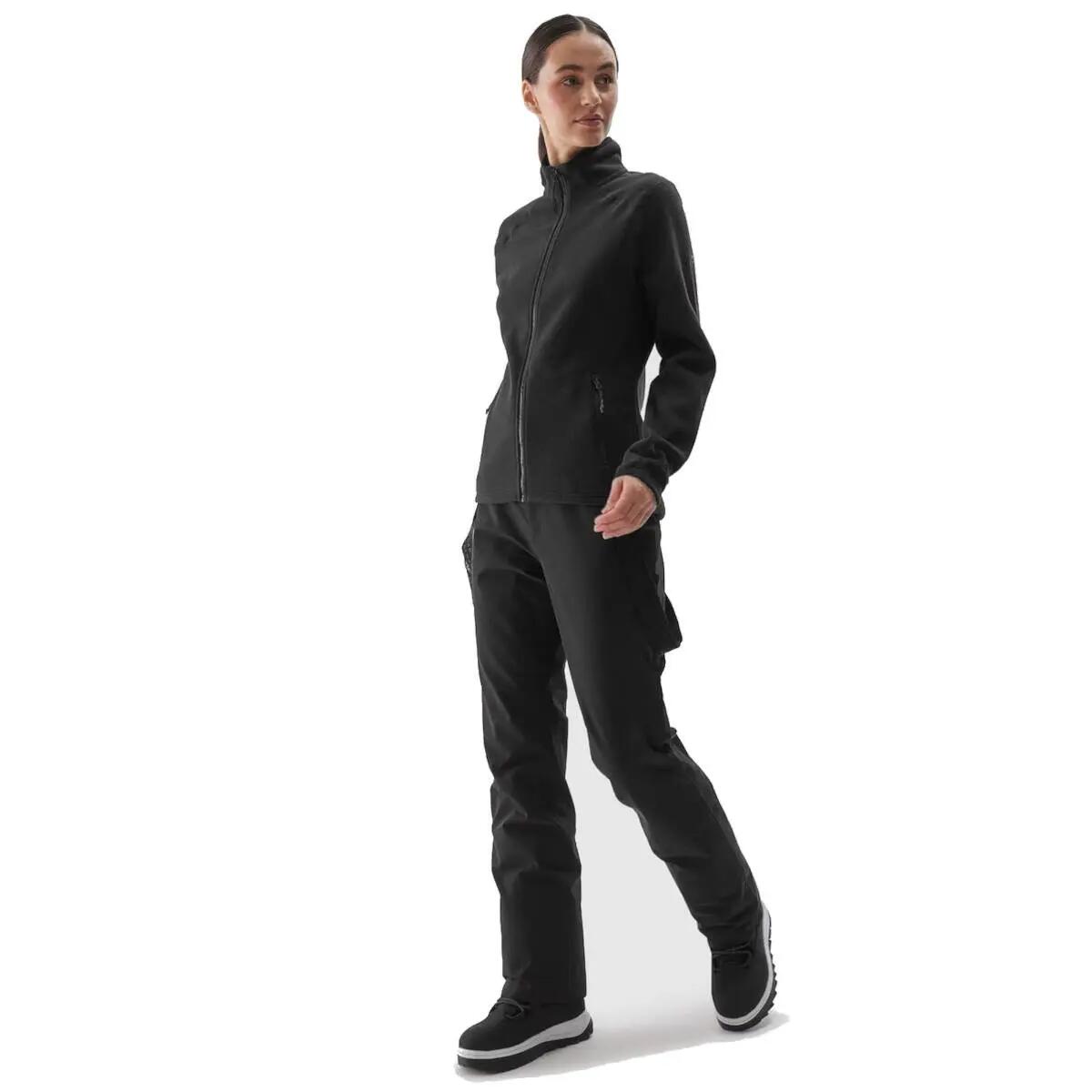Polar Damski 4F Bluza Polarowa Rozpinana Ciepła 4FWarm Czarna 5/6